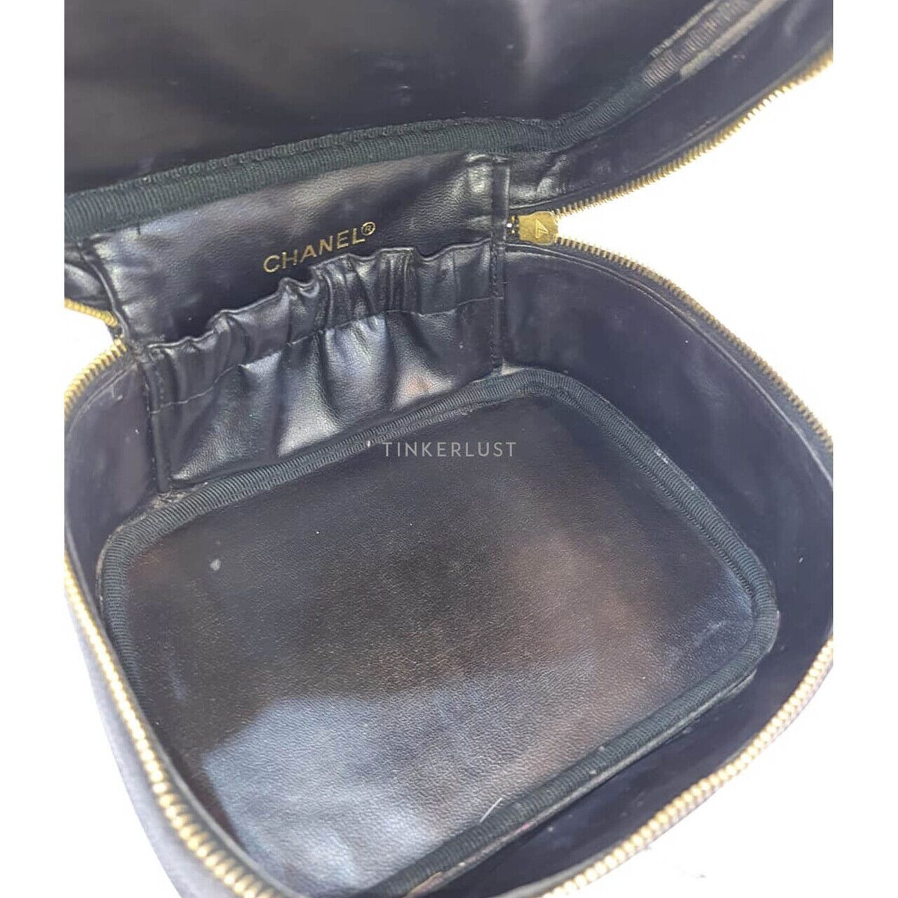 Chanel Vanity Case Black Caviar #3 GHW Handbag