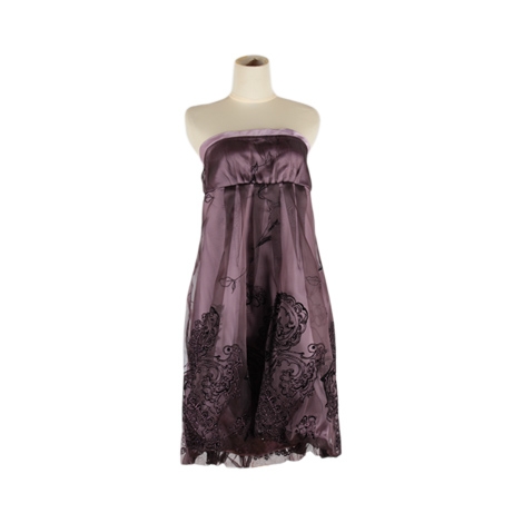 Purple Tube Midi Dress