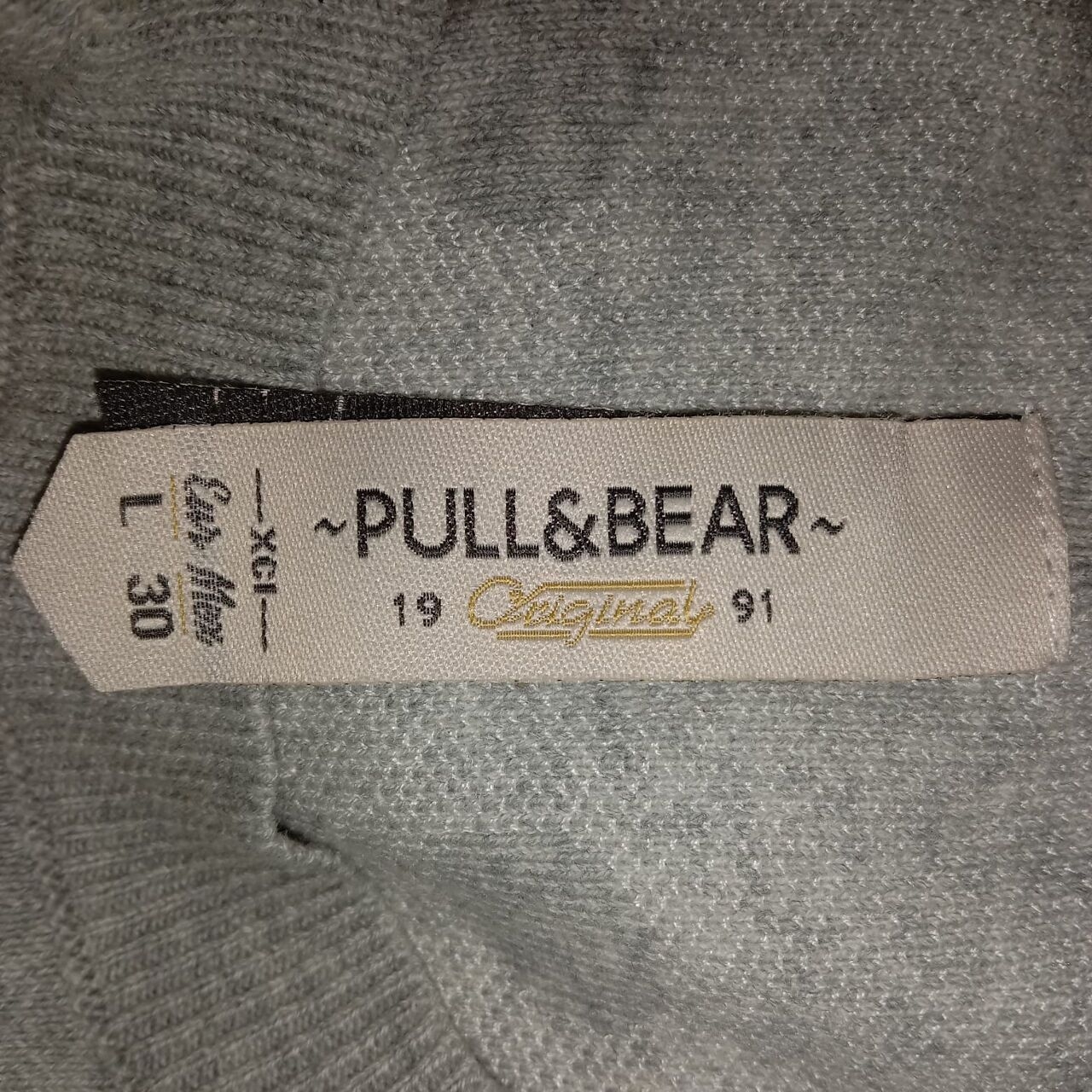 Pull & Bear Grey & White Polkadots Sweater