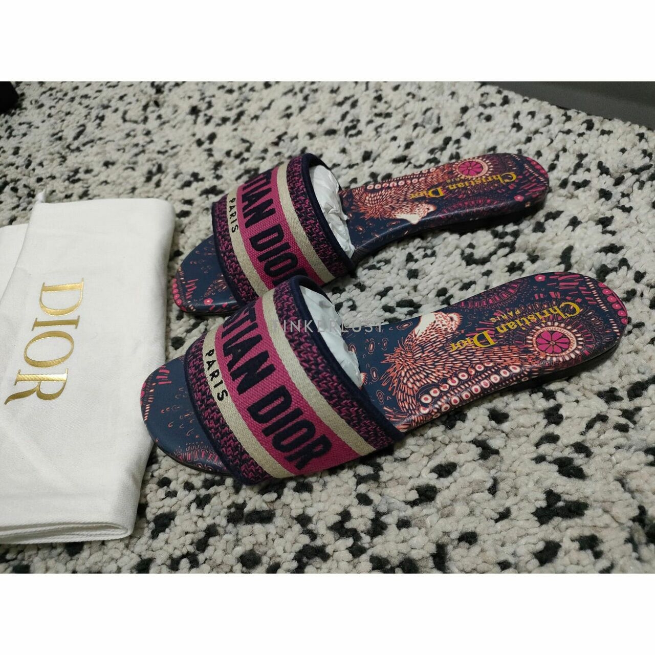Christian Dior Dway Slides Multicolor Sandals