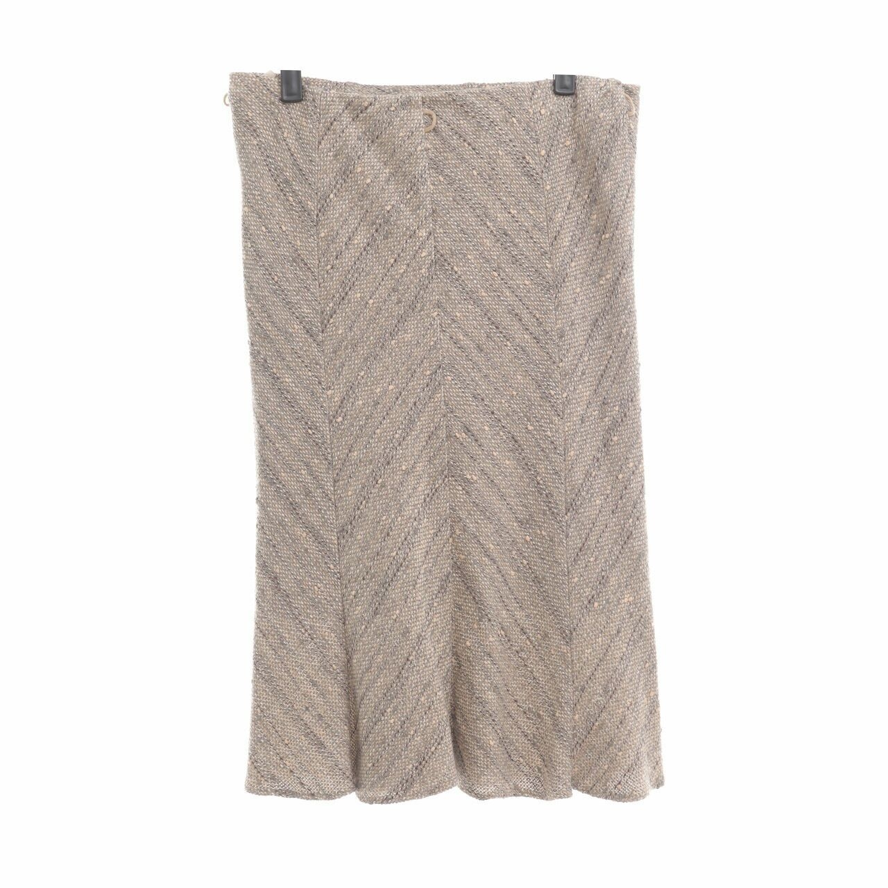 Marks & Spencer Brown & Multi Tweed Midi Skirt