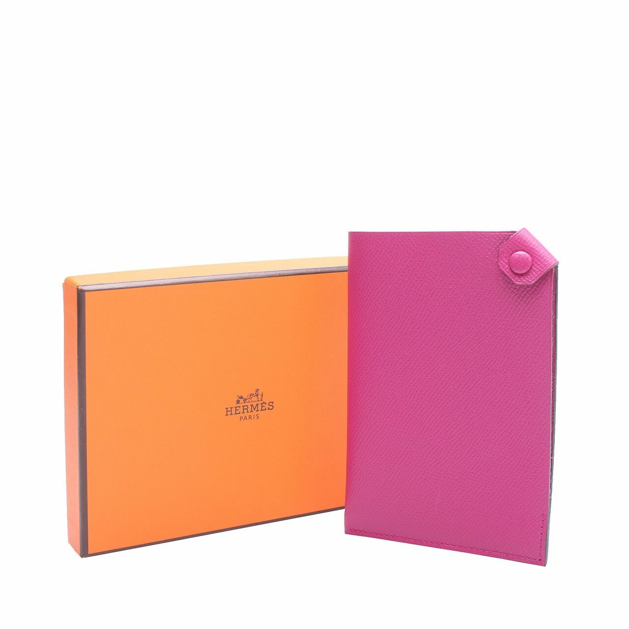 Hermes Pink Leather Card Holder