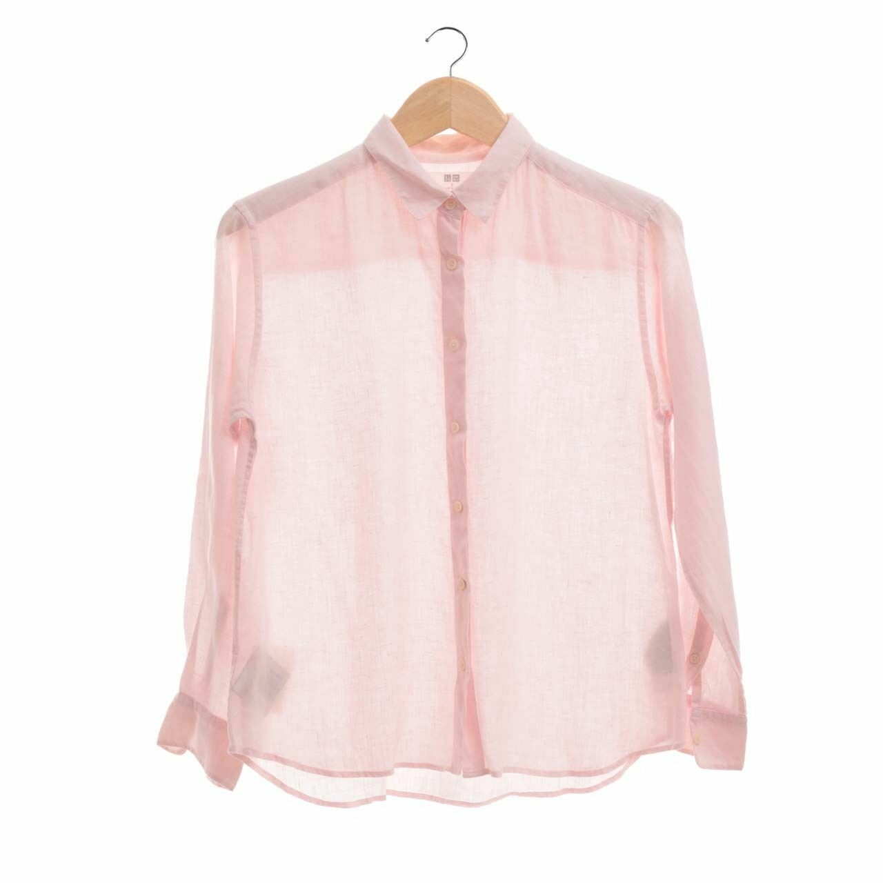 UNIQLO Pink Long Sleeve Shirt