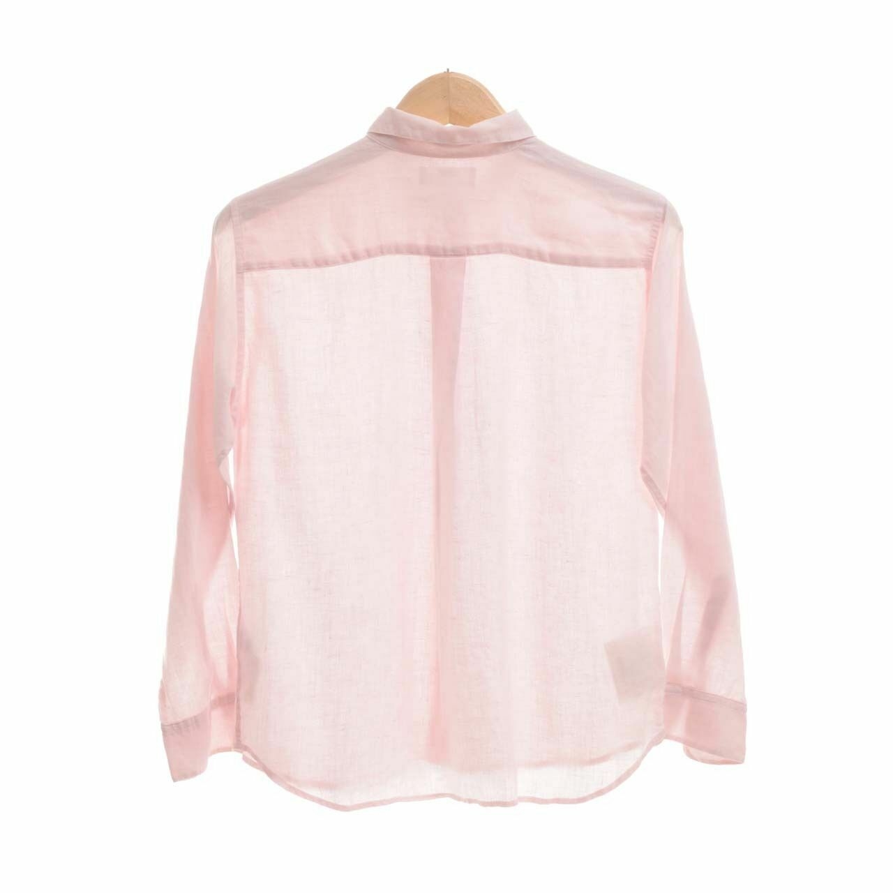 UNIQLO Pink Long Sleeve Shirt