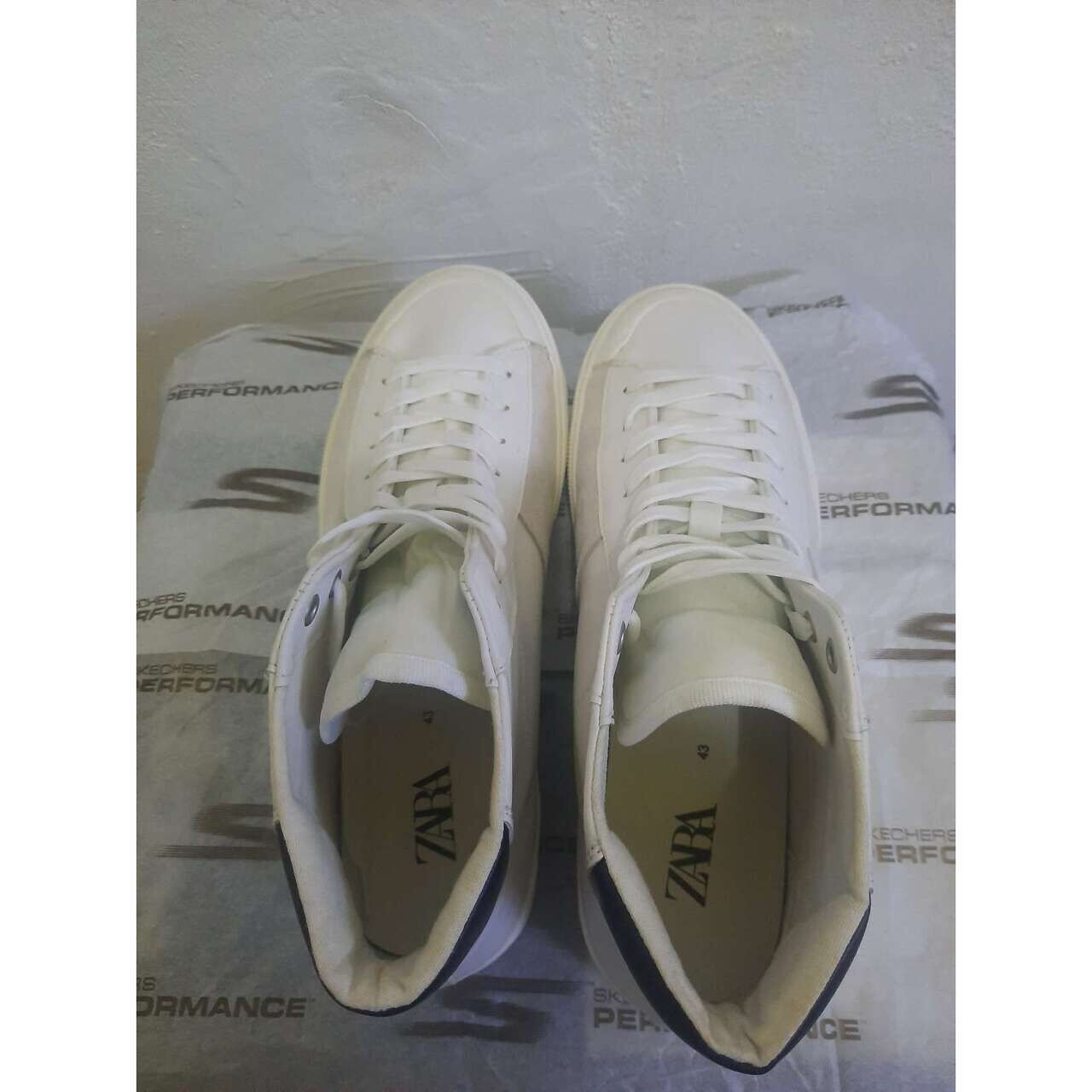 Zara Soft High White Sneakers