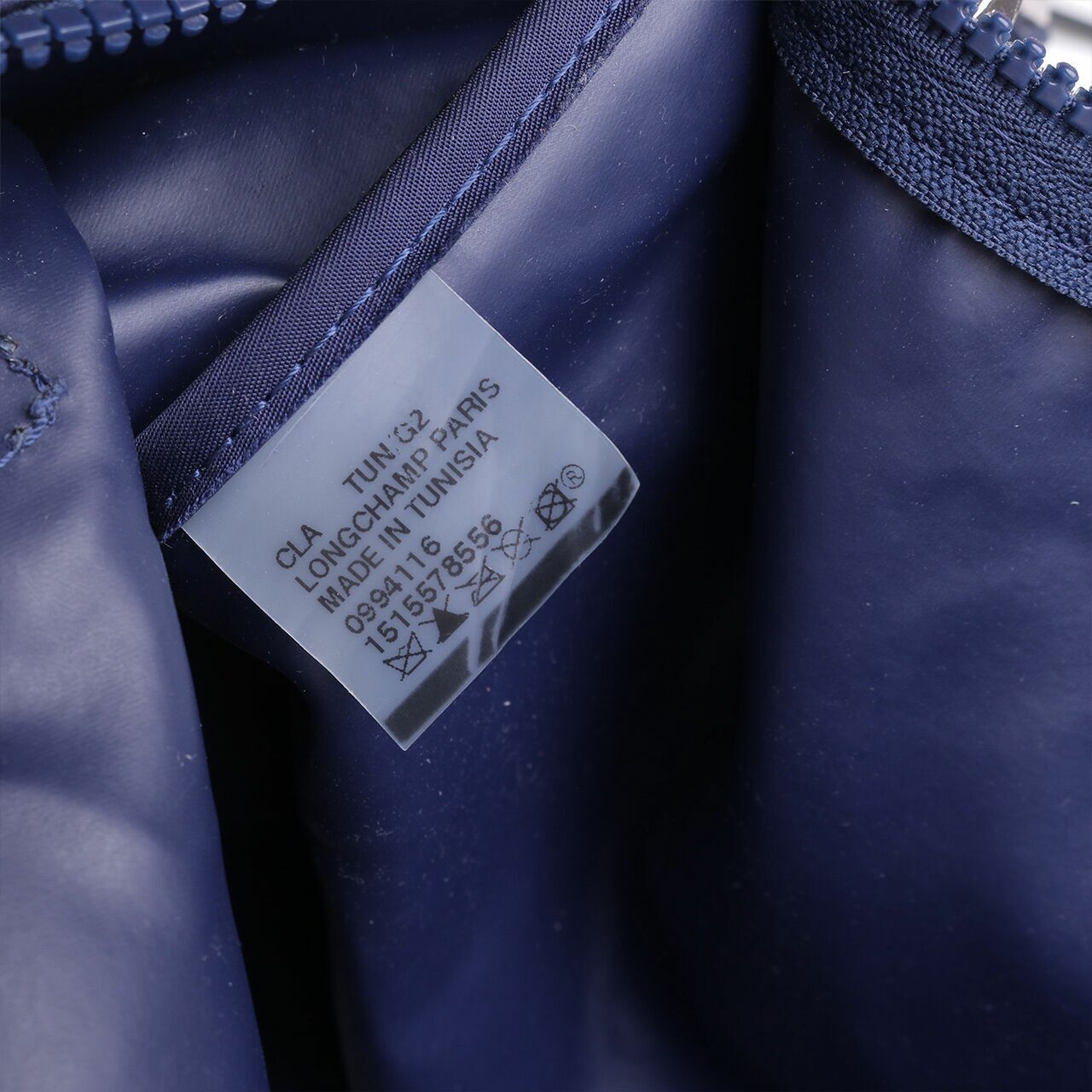 Longchamp Le Pliage Neo Medium Nylon Top Handle Navy Satchel Bag