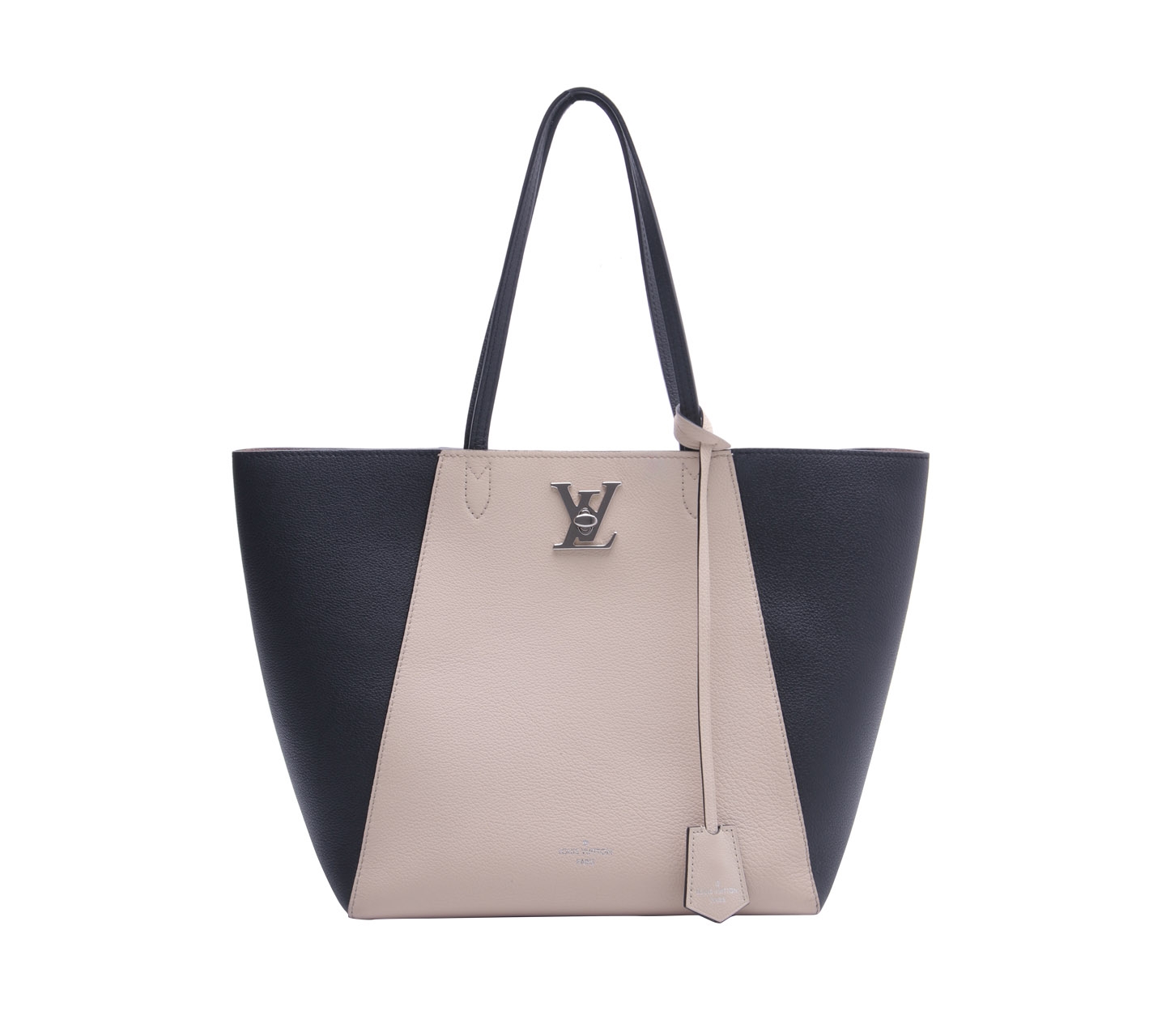 Louis Vuitton Black & Brown LV Lock Tote Bag
