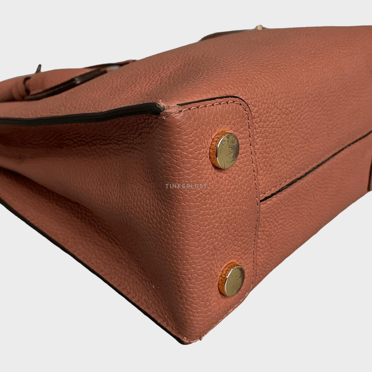 Michael Kors Mercer Dark Dusty Pink Leather GHW Handbag