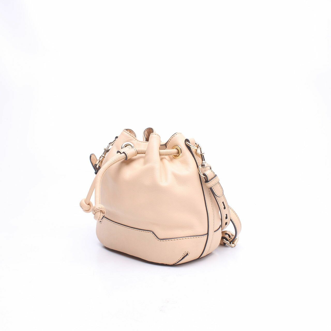 Rebbecca Minkoff Cream Mini Fiona Bucket Sling Bag