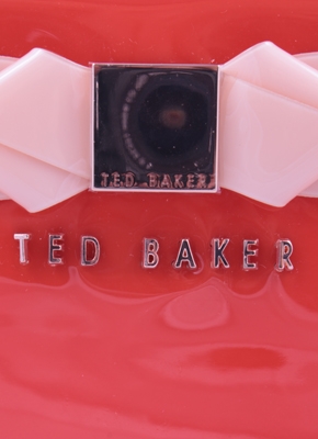 Ted Baker Orange Slim Bow Clutch