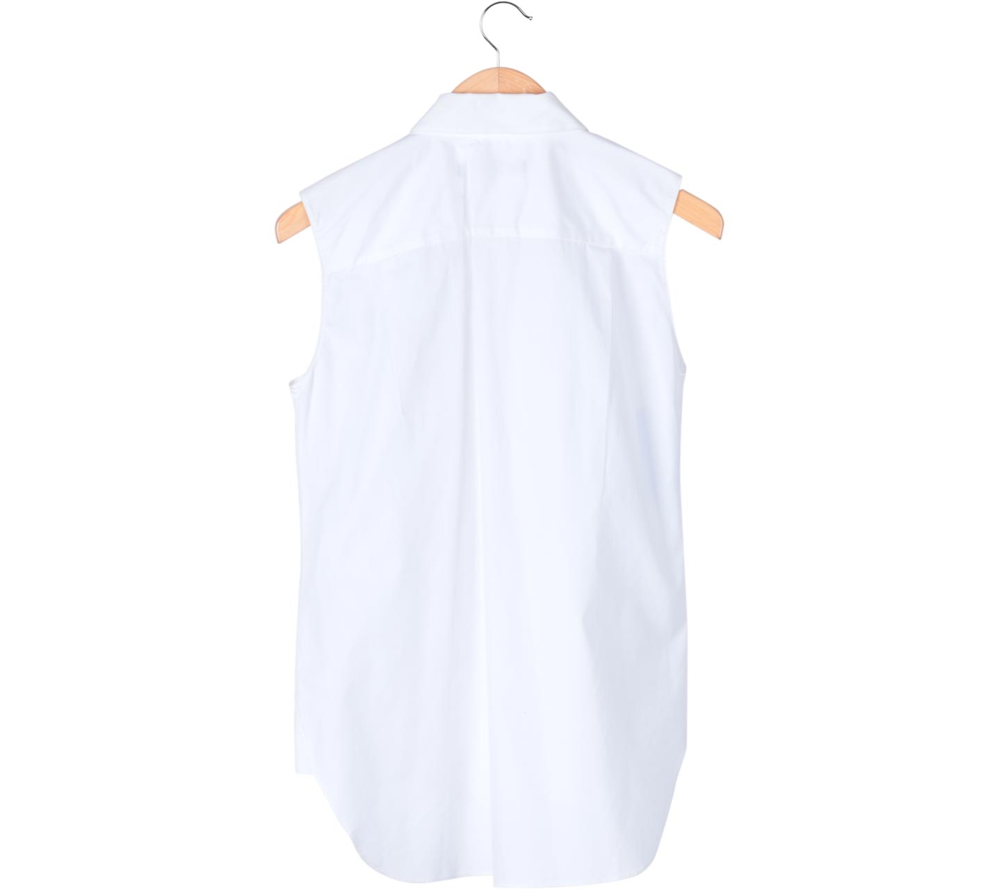 Zara White Sleeveless Shirt