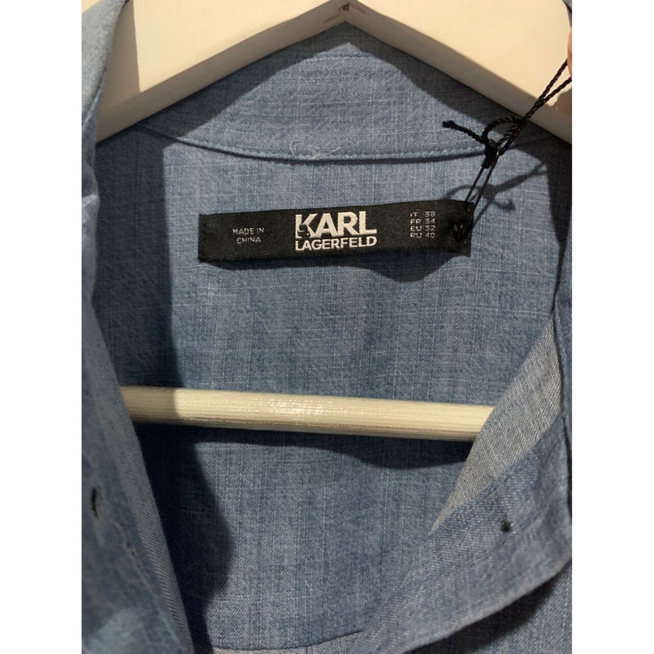 Karl Lagerfeld Embellished Cotton Shirt