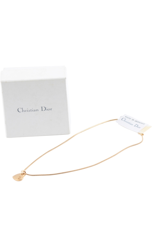 Christian Dior Heart Charm Necklace