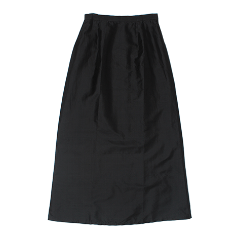 Black Classic A-Line Maxi Skirt