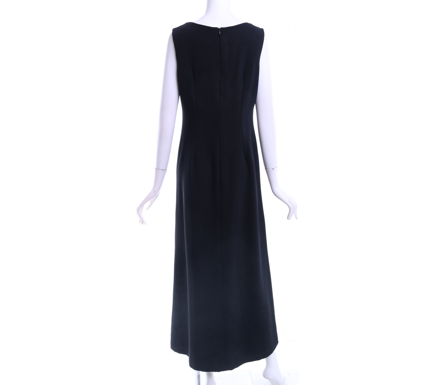 Black V-Neck Long Dress