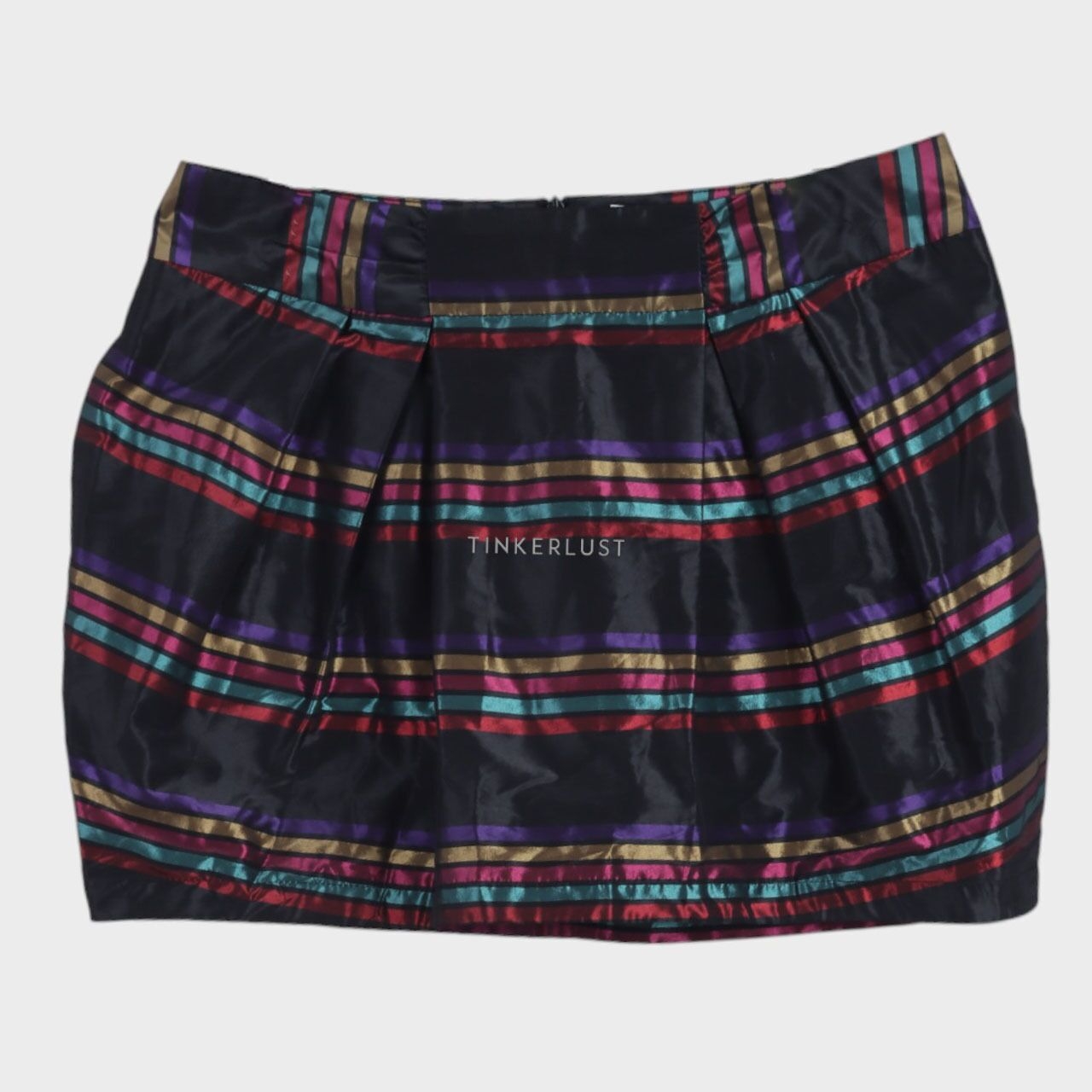 Topshop Multi Stripes Mini Skirt