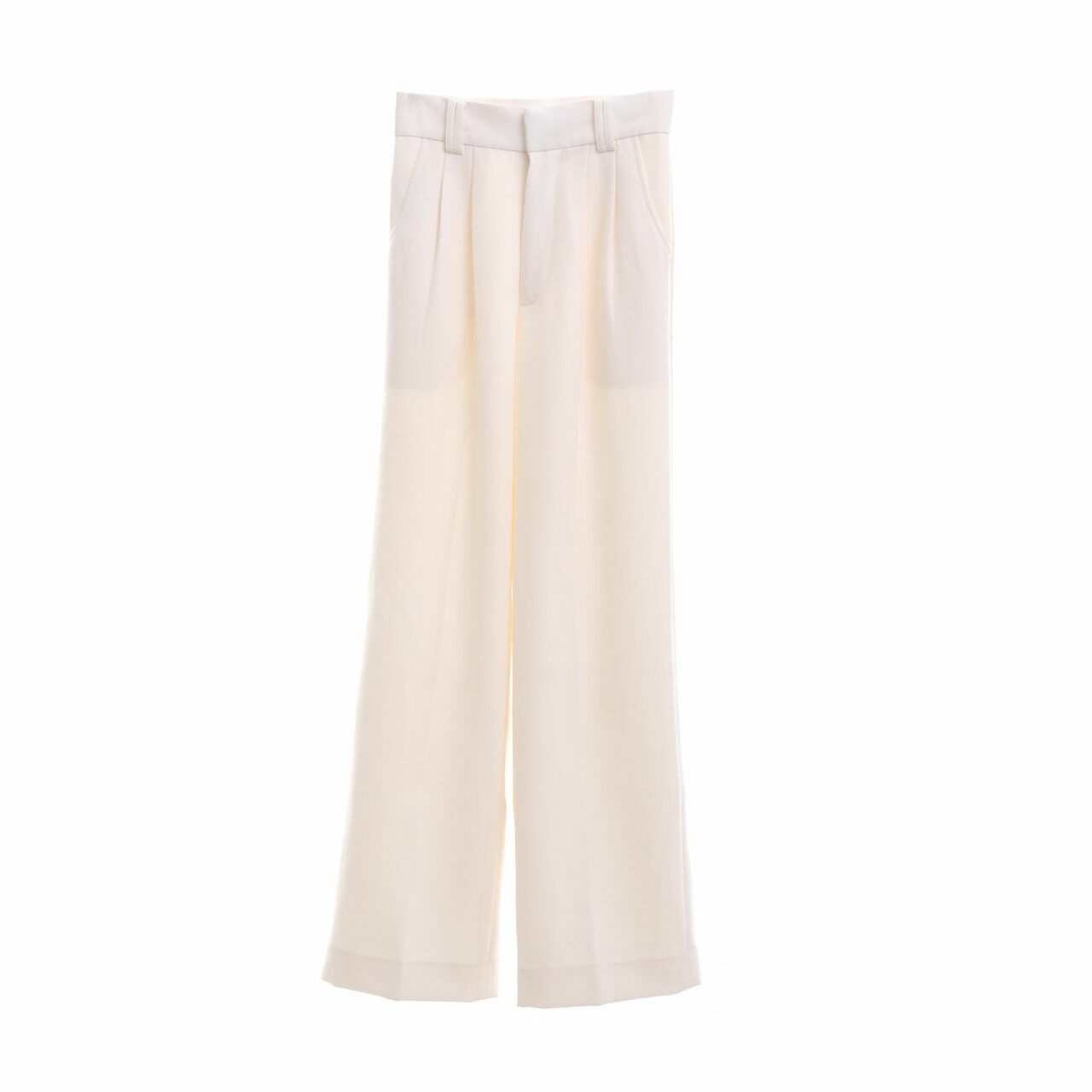Day and Night Off White High Waist Long Pants