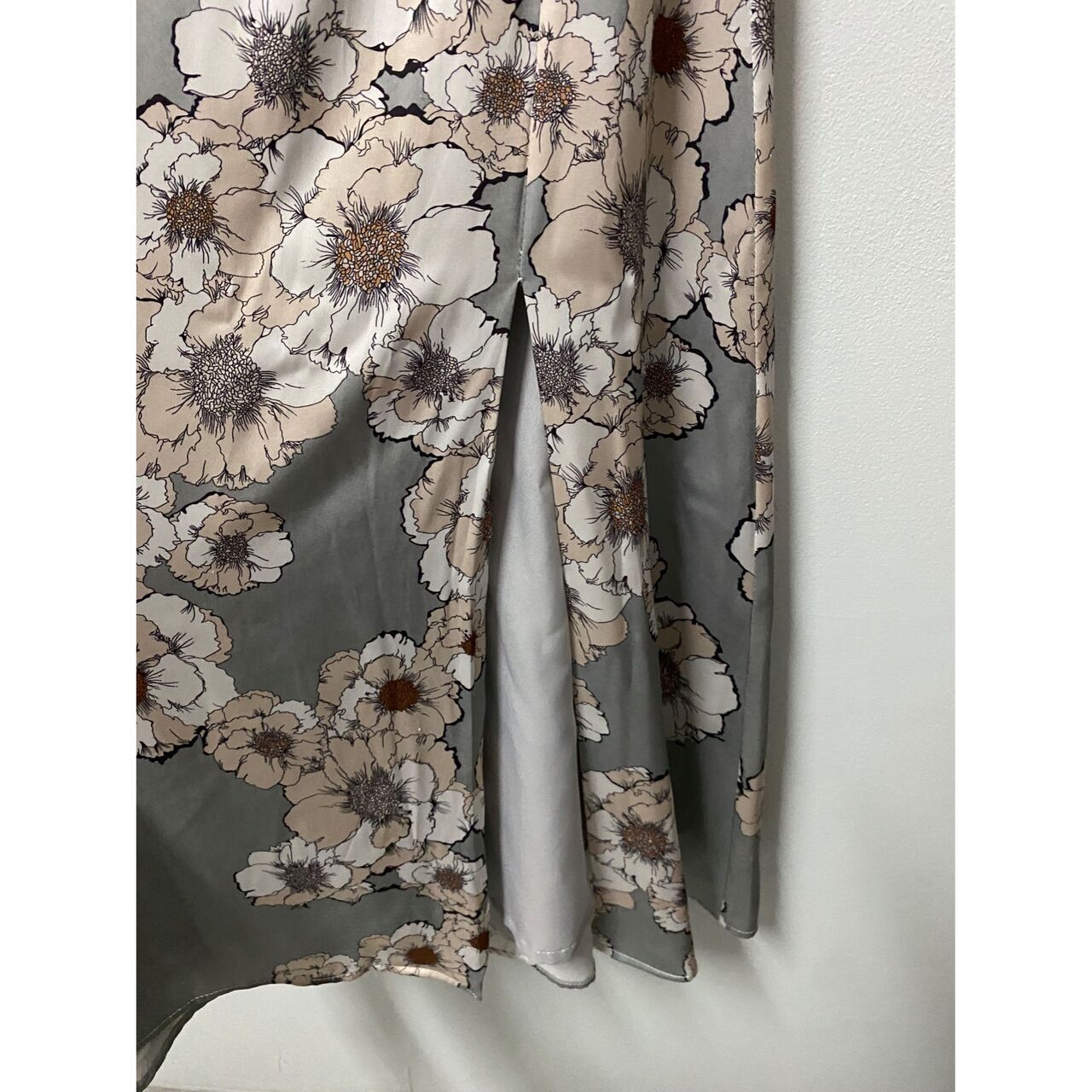 Cloth Inc Floral Slit Midi Dress