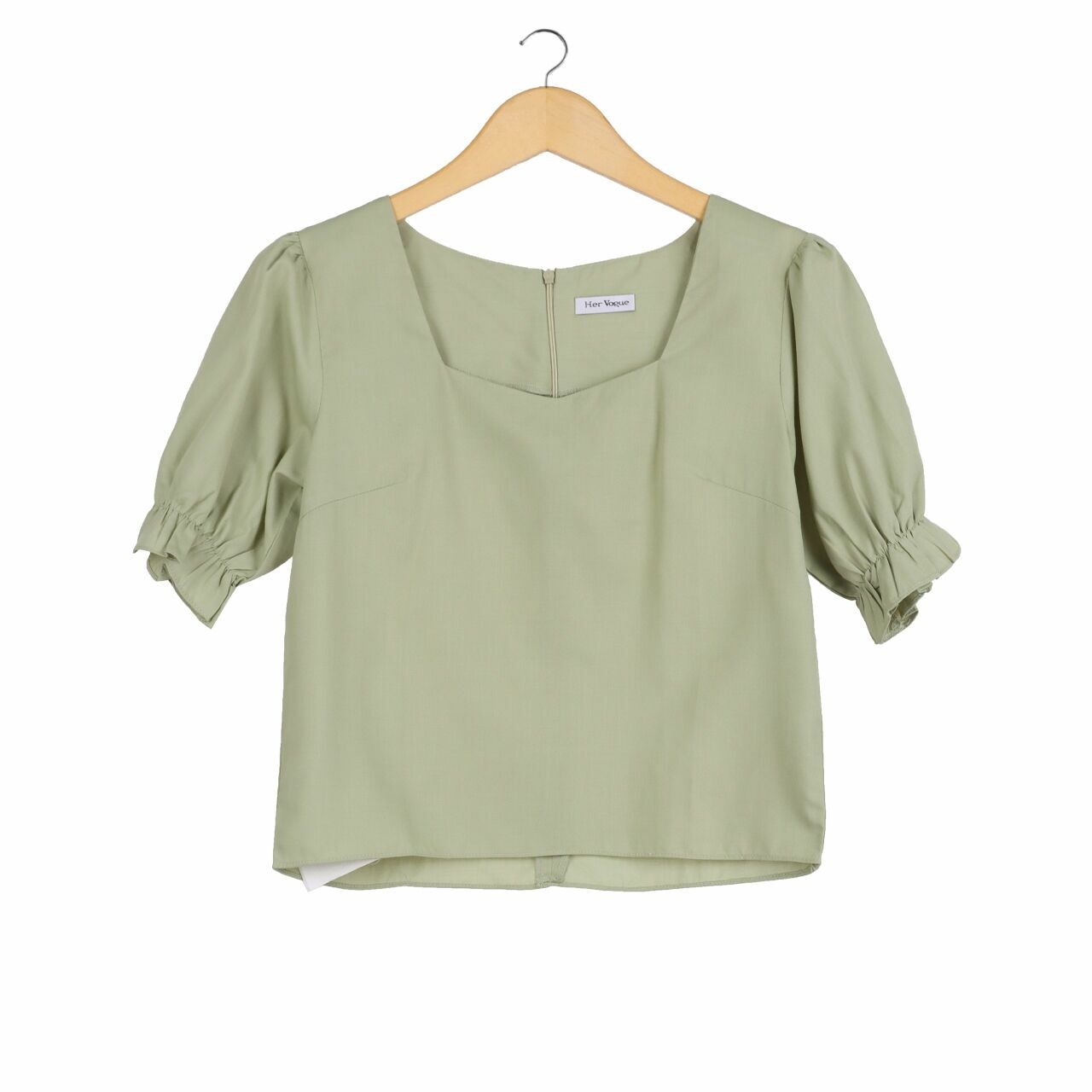 Her Vogue Green Blouse