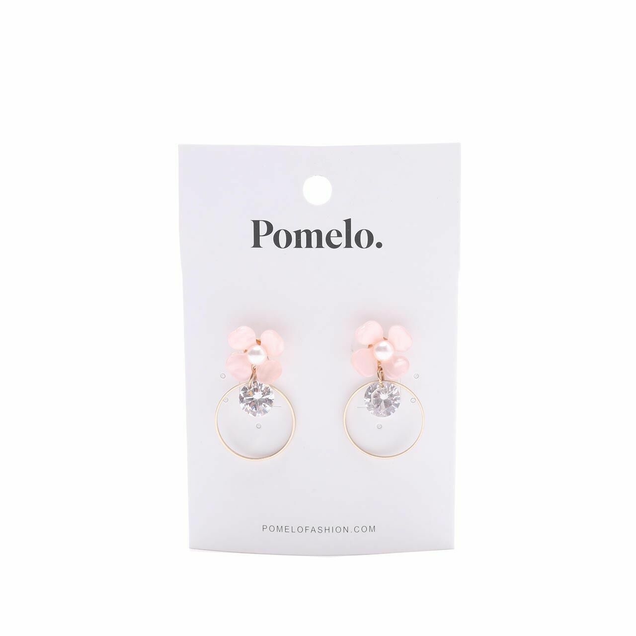 Pomelo. Gold Floral Earring Jewelry