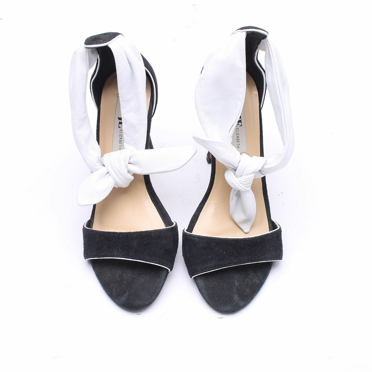 Jasmine Elizabeth Black & White Strap Heels