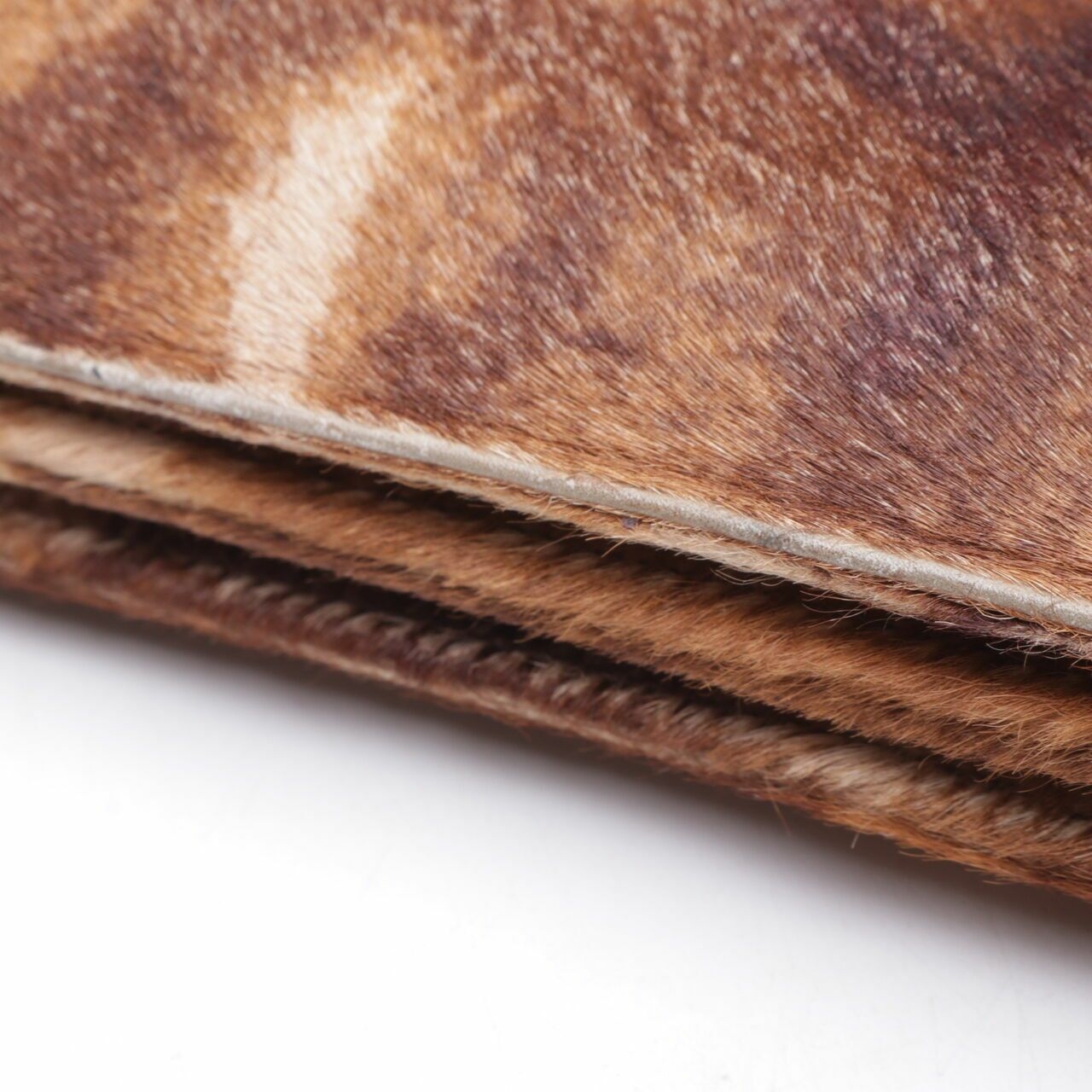 Fendi Brown Ponyhair Baguette Shoulder Bag	