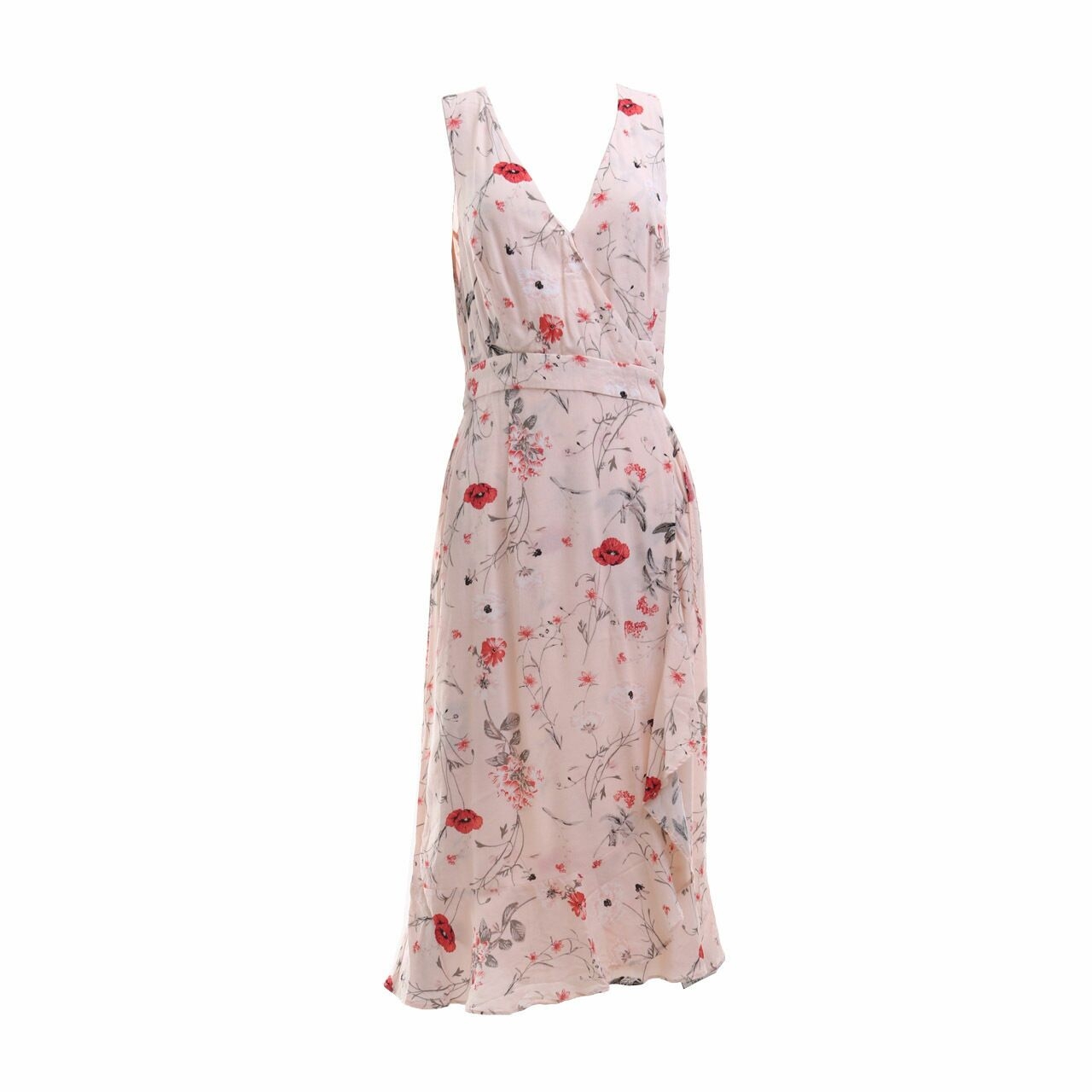 TOKITO Peach Floral Mini Dress