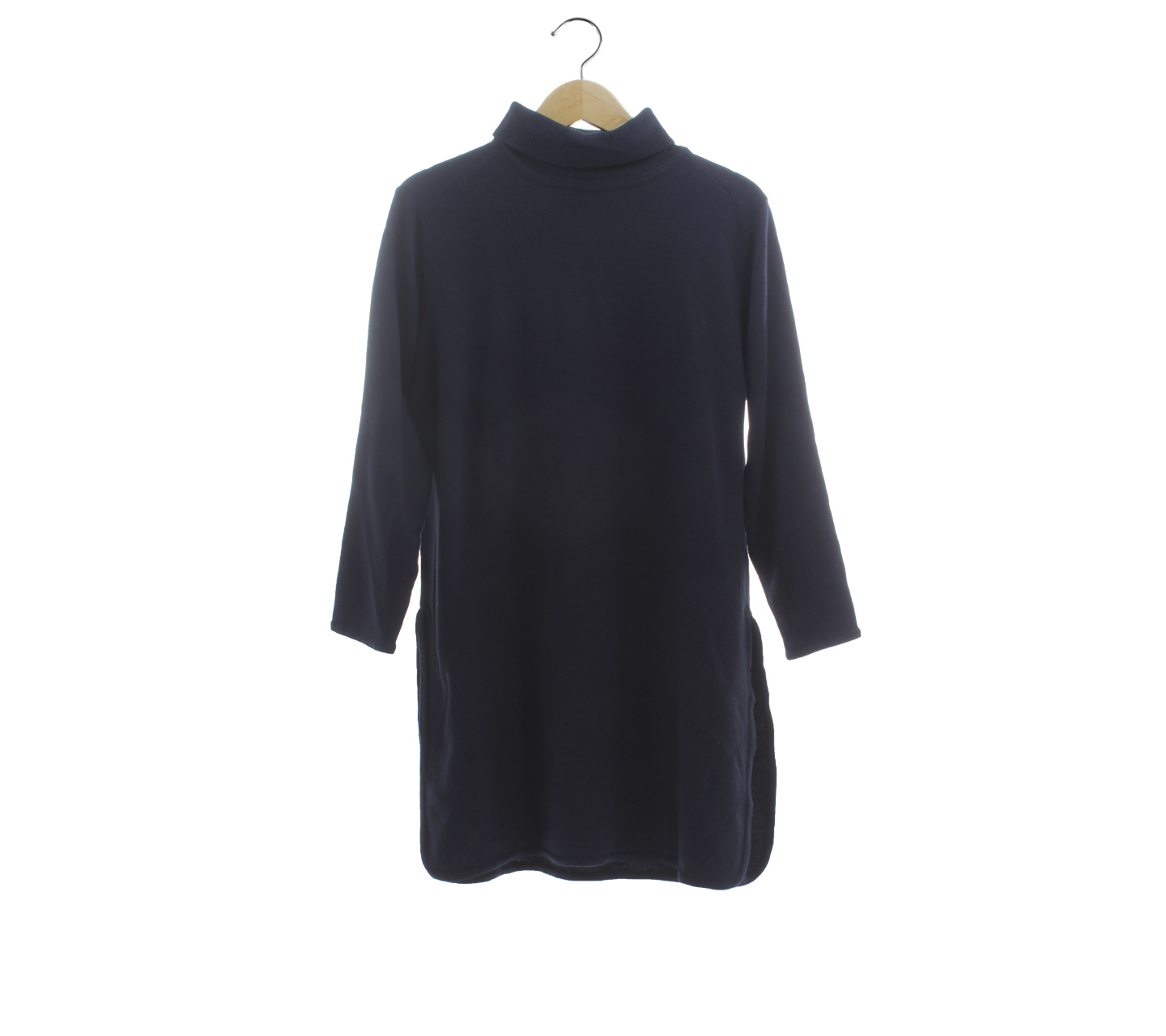 Come Clothing Navy Turttle Neck Blouse