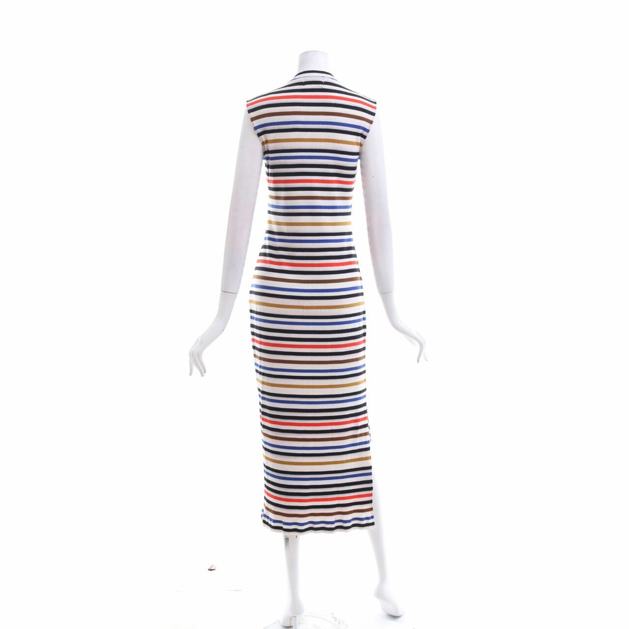 Alex[a]lexa Multicolor Striped Midi Dress