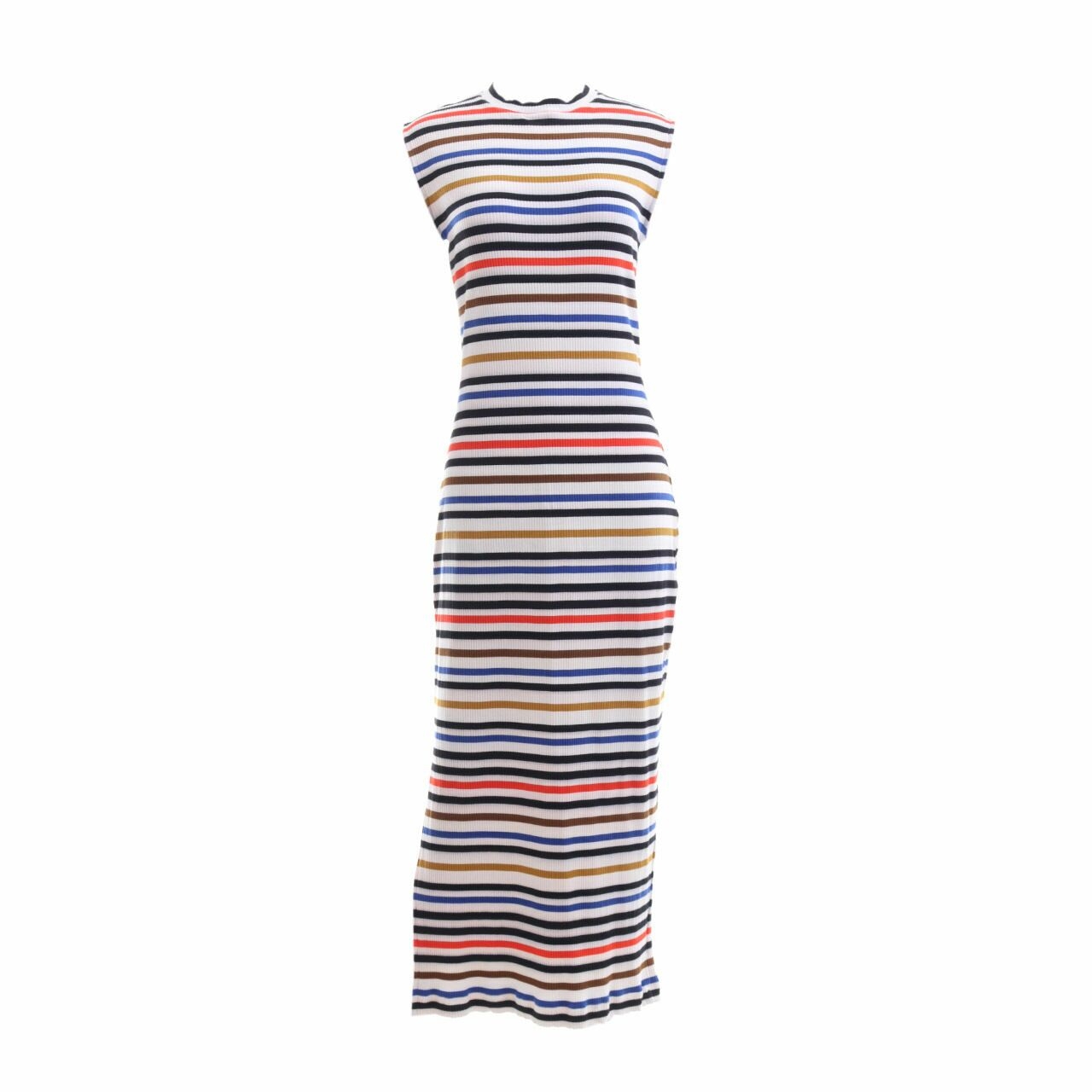 Alex[a]lexa Multicolor Striped Midi Dress
