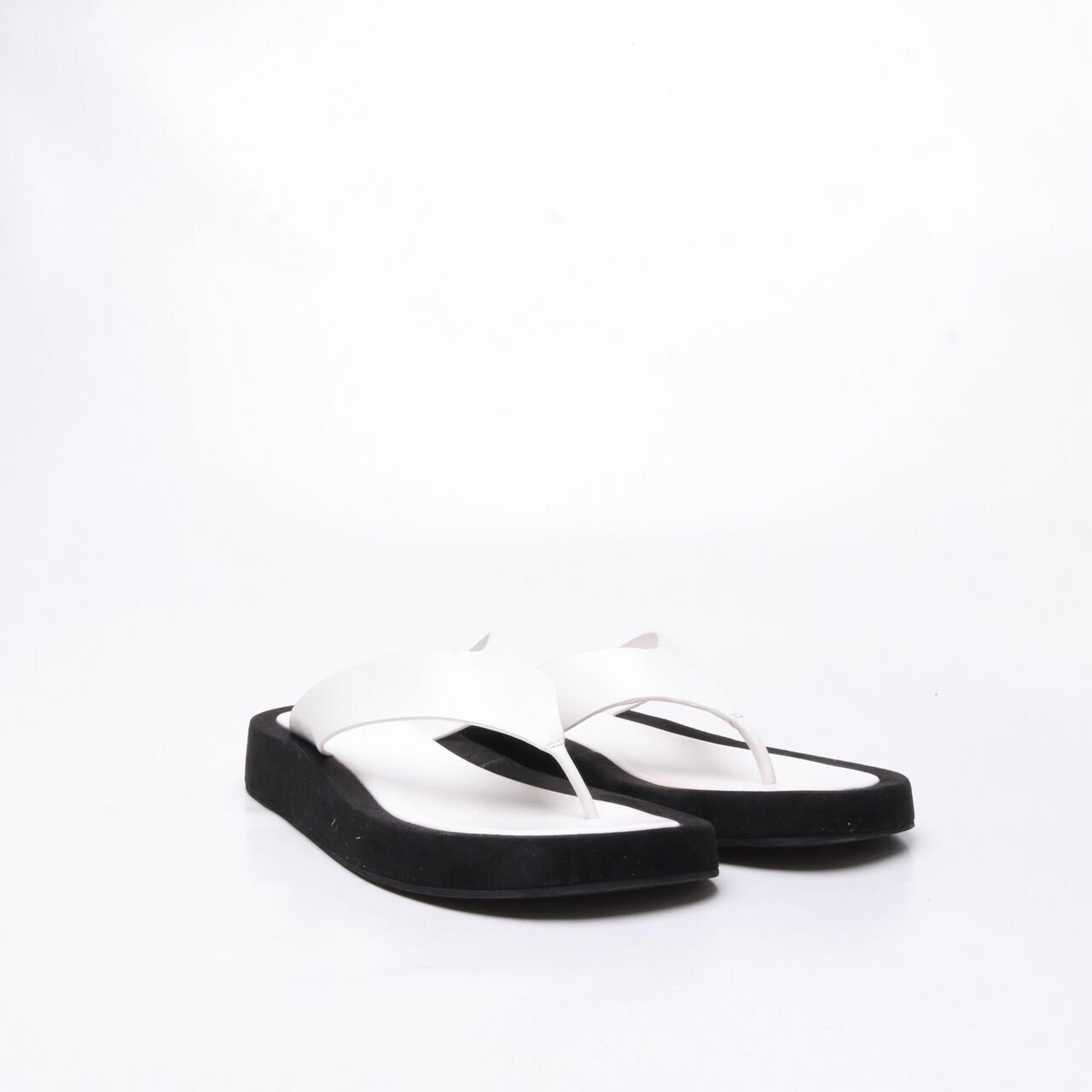 Tony Bianco Black & White Ives Milk Capretto Sandals