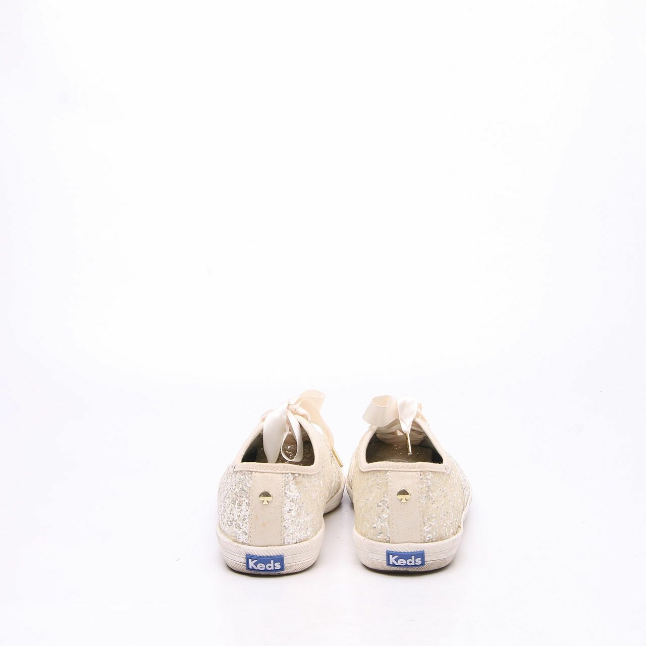 Keds For Kate Spade Off White Glitter Sneakers