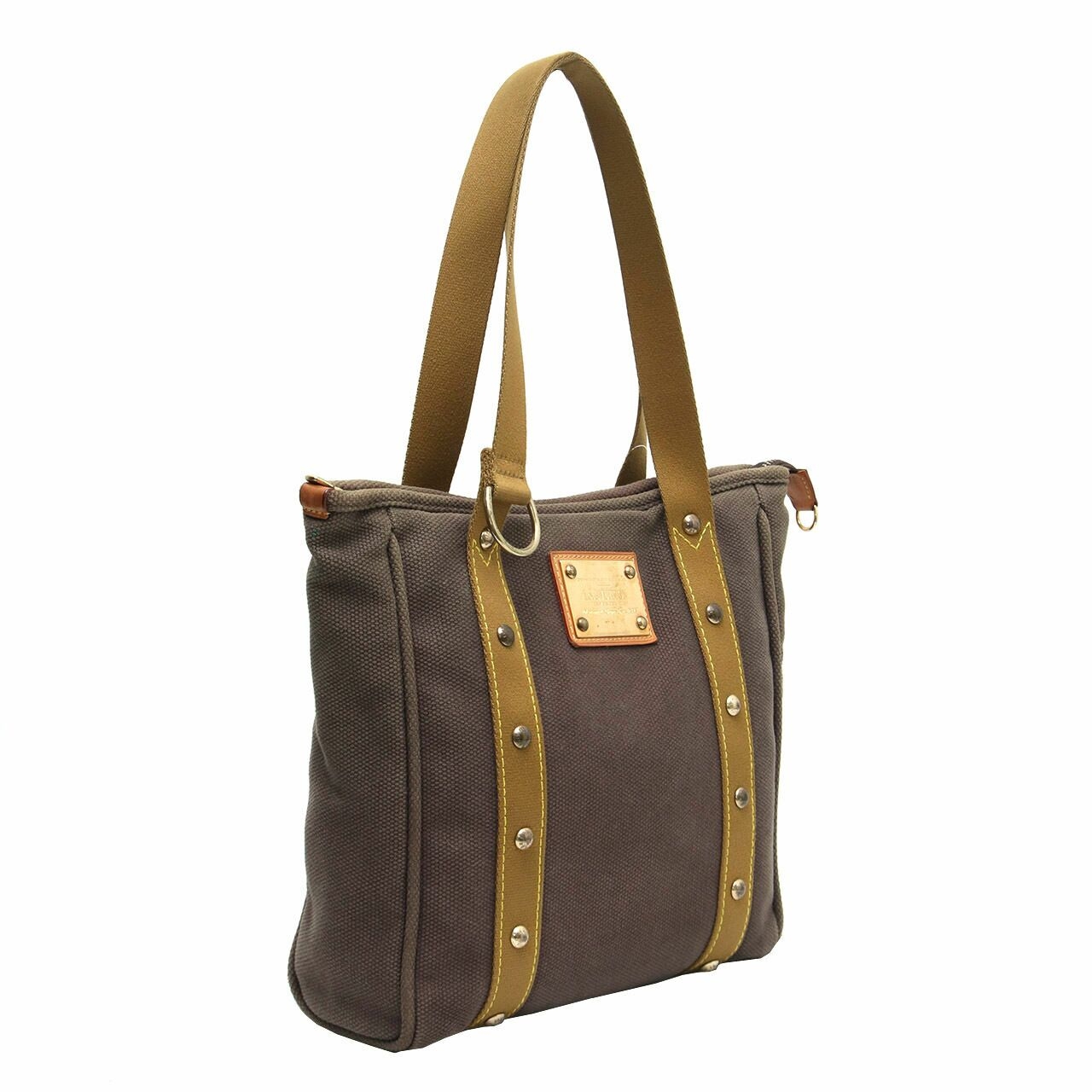 Louis Vuitton Limited Edition Beige Canvas Antigua Cabas MM Brown & Khaki Tote Bag