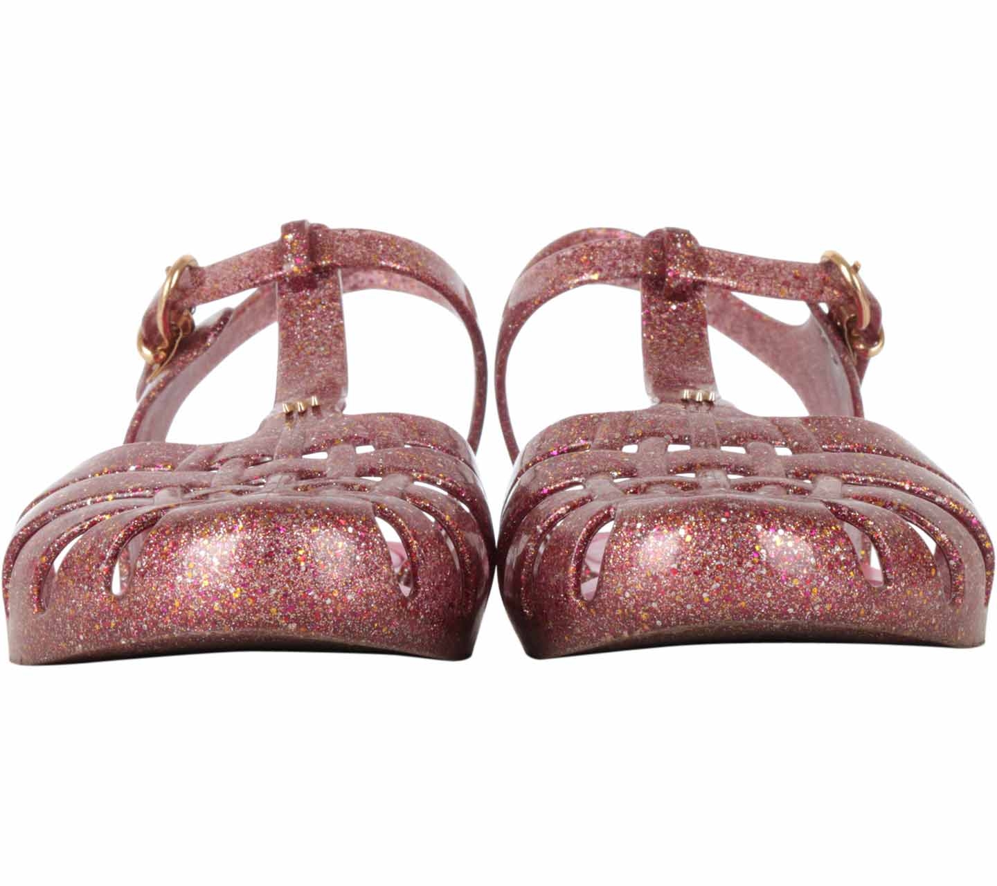 Melissa Pink Glittery Aranha Hits Sandals
