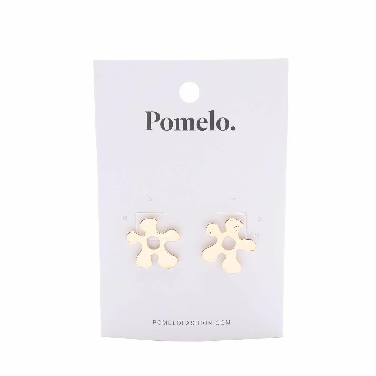Pomelo. Gold Earrings Jewelry