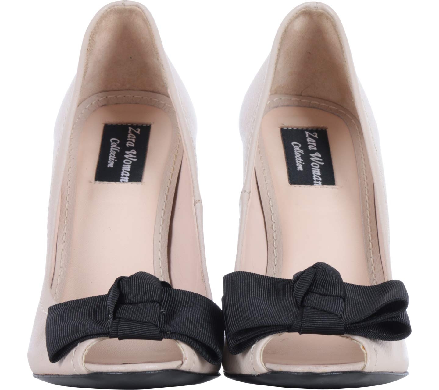 Zara Cream Bow Heels