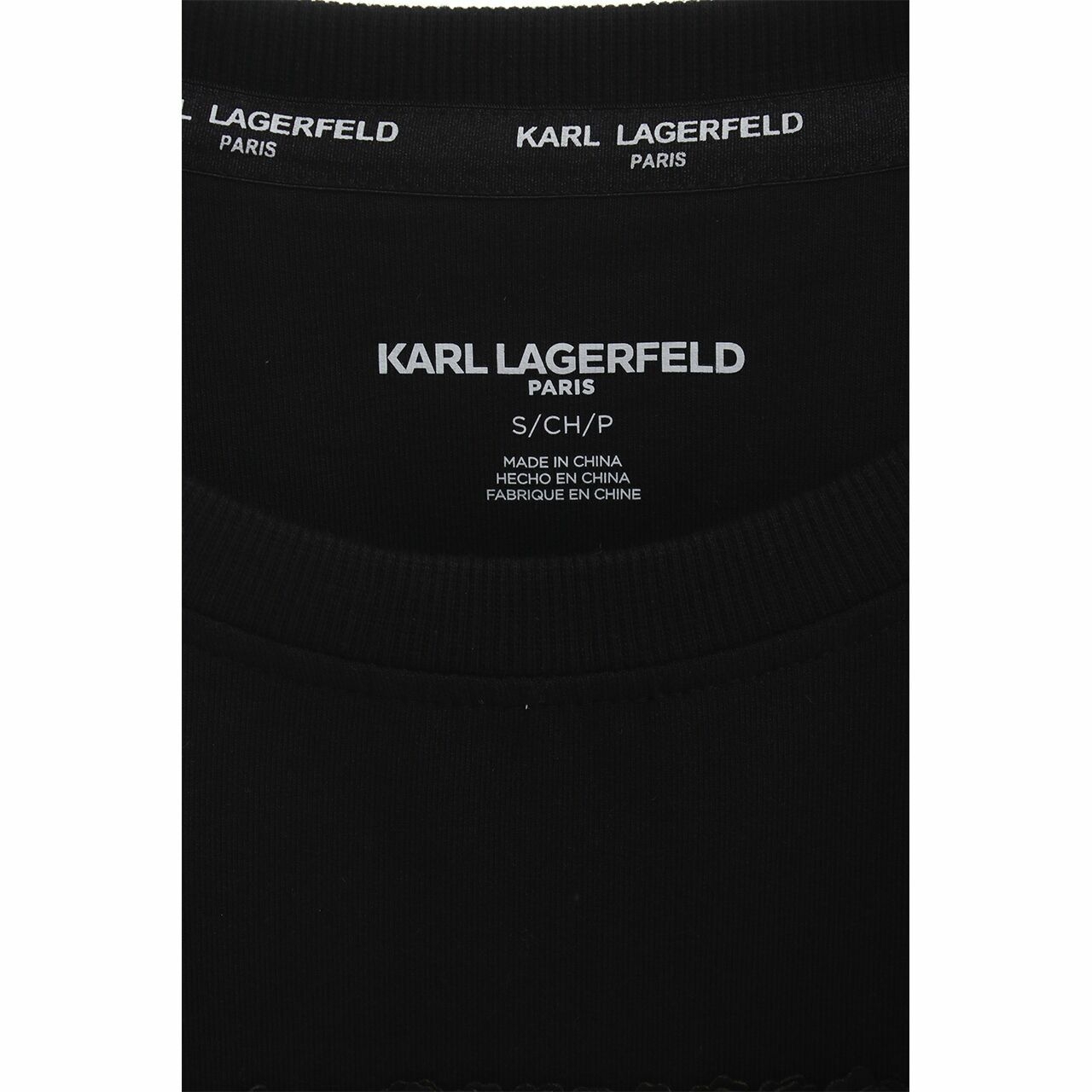 Karl Lagerfeld Sunglasses Logo Black Sweatshirt
