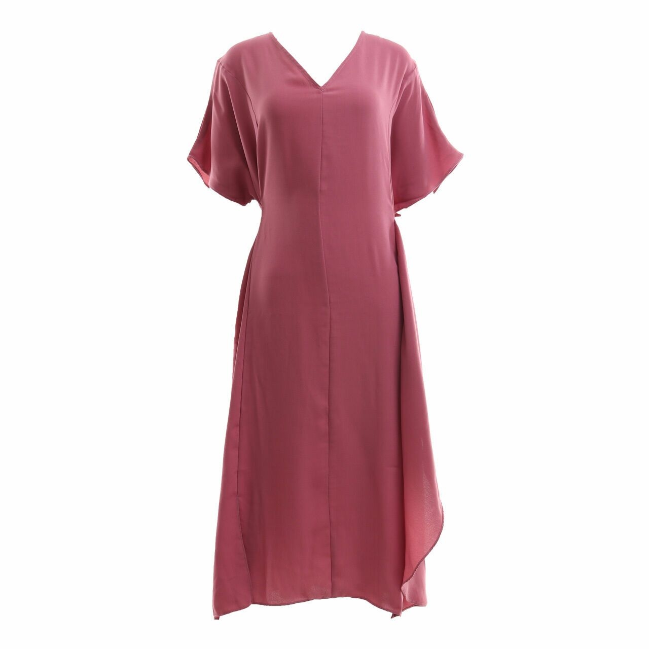 Cotton Ink Dusty Pink Elvina Midi Dress