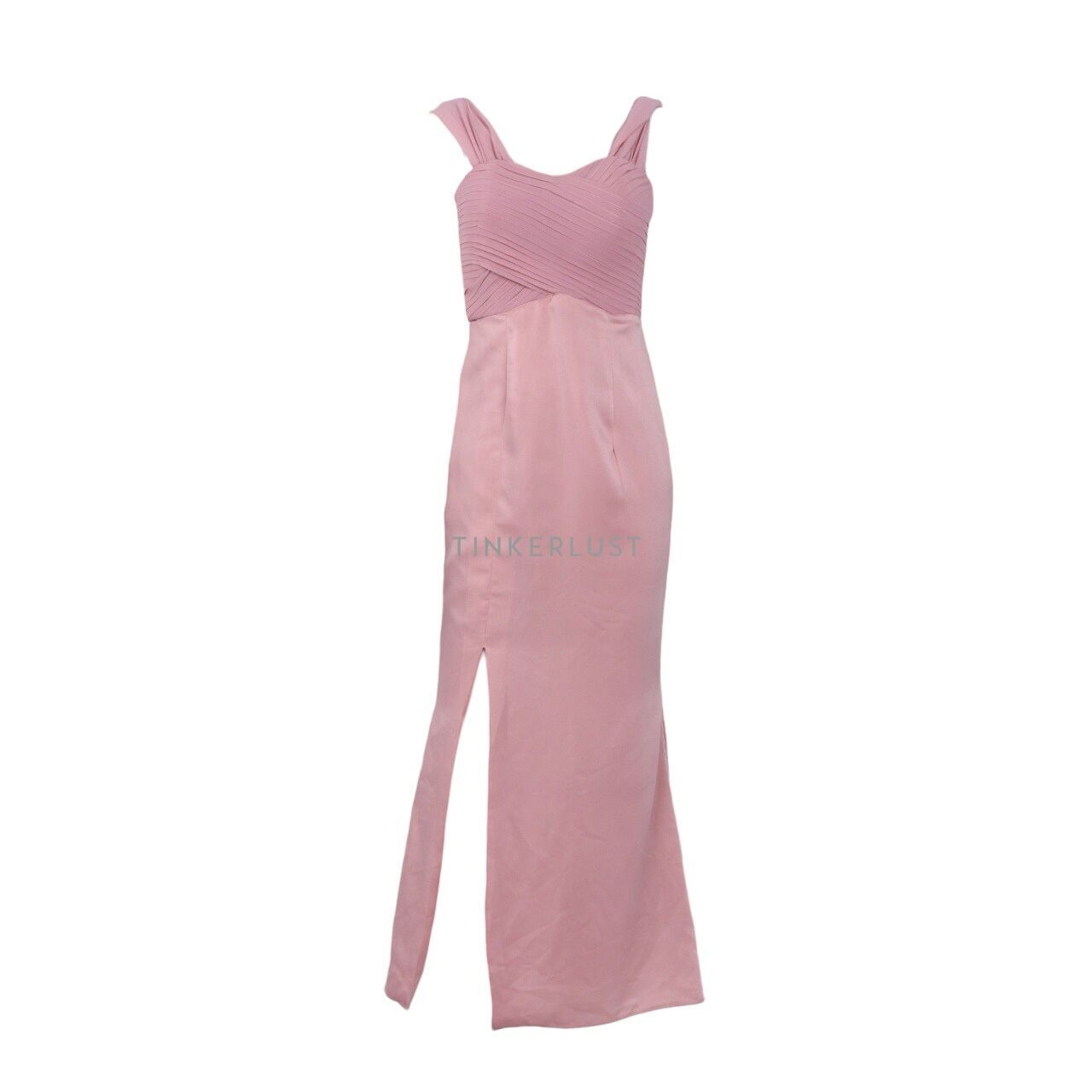 Private Collection Pink Slit Long Dress