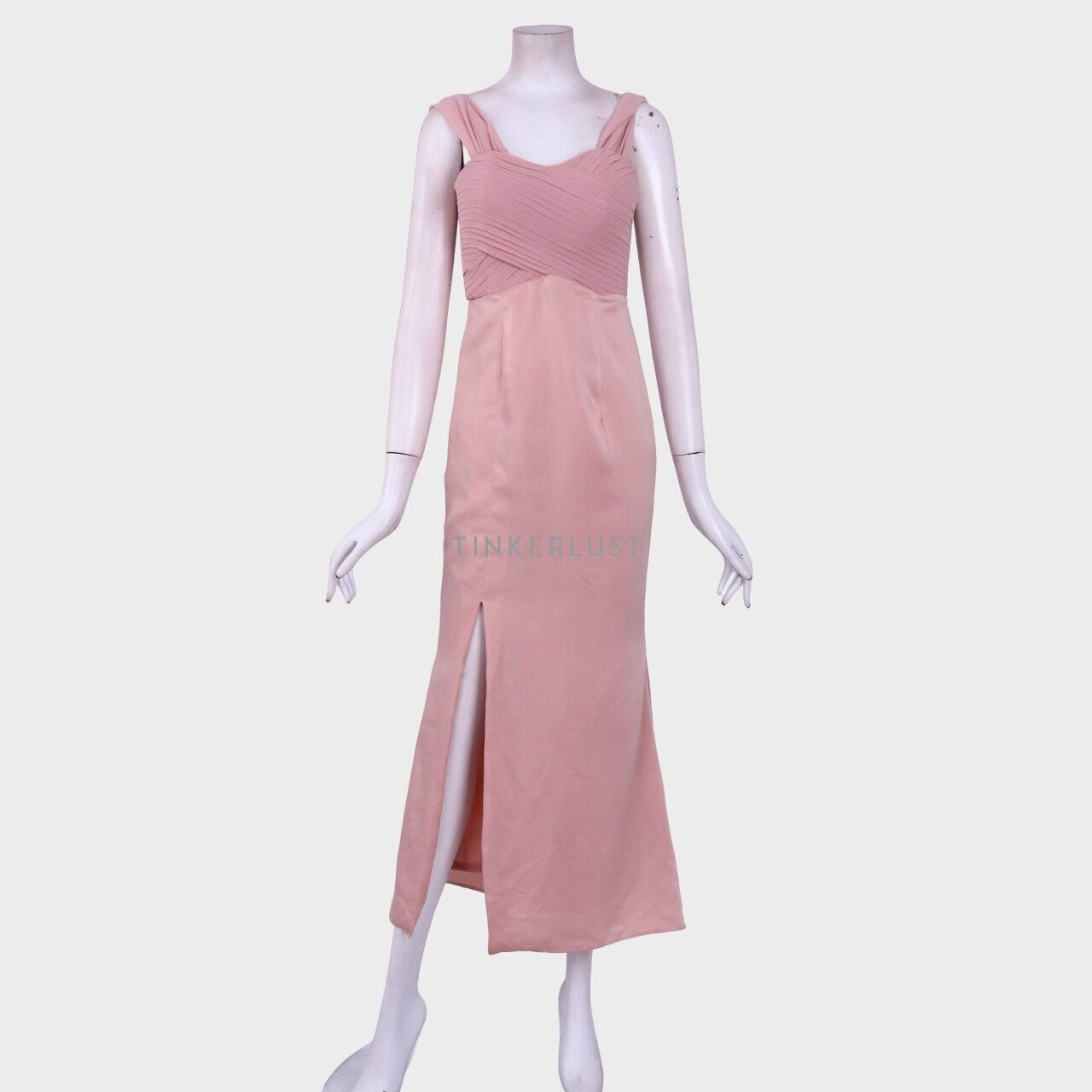 Private Collection Pink Slit Long Dress