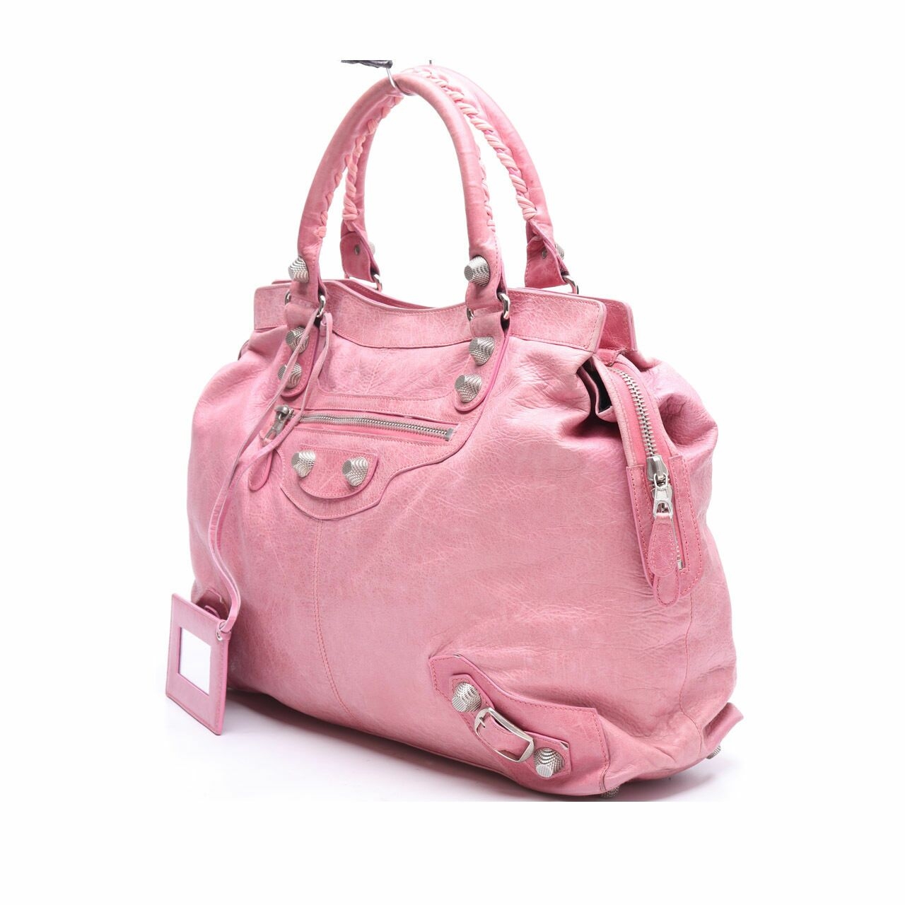 Balenciaga Pink Leather Giant Handbag