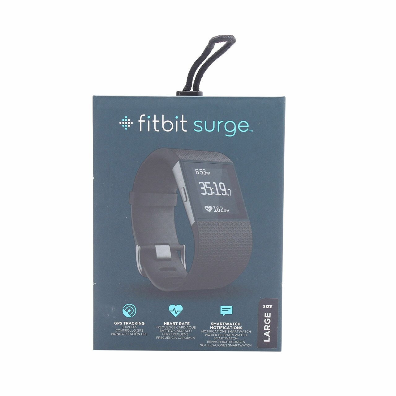 Fitbit Black Surge Large Smartwatch Watch
