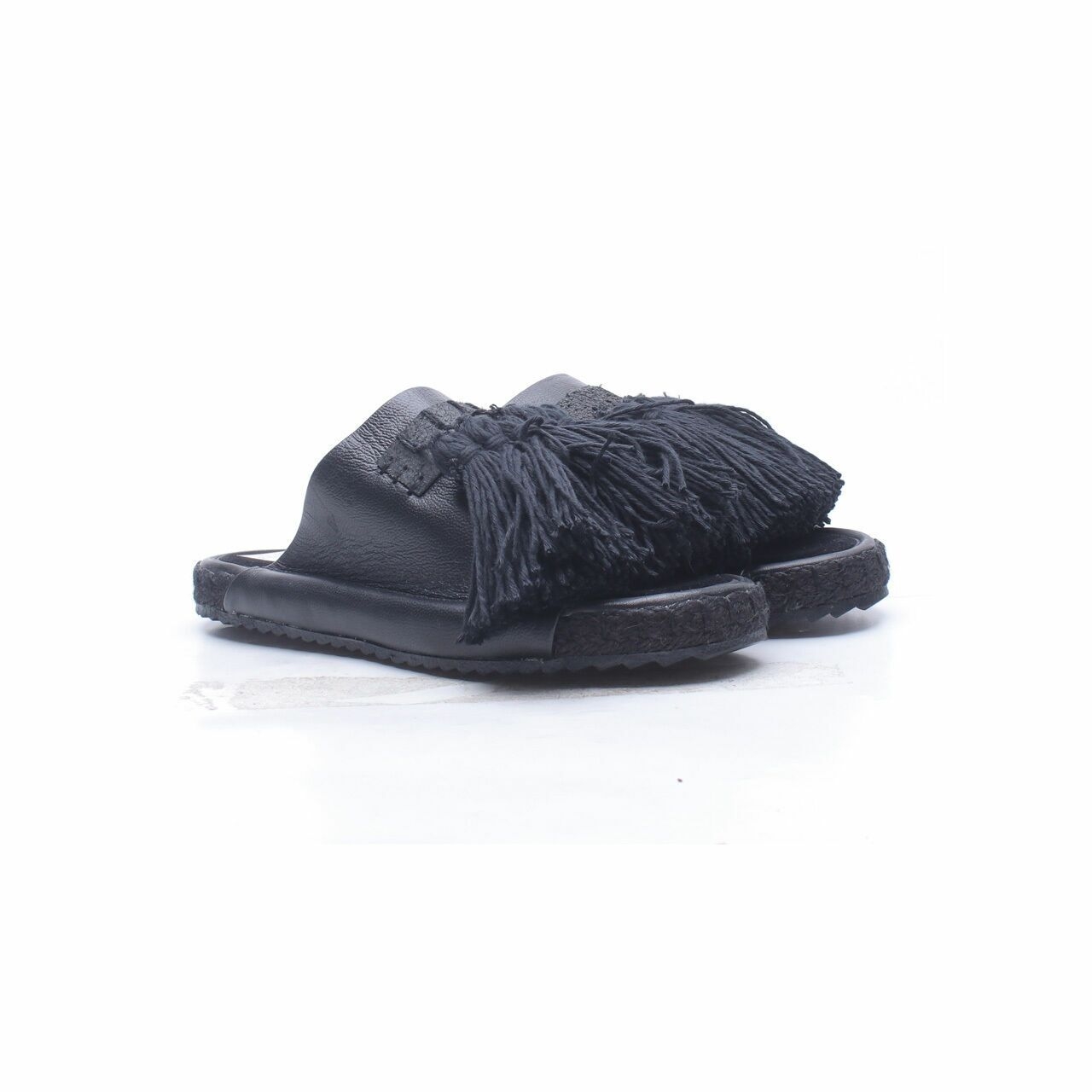 Tigah x Douche HQ Black Mules Sandals