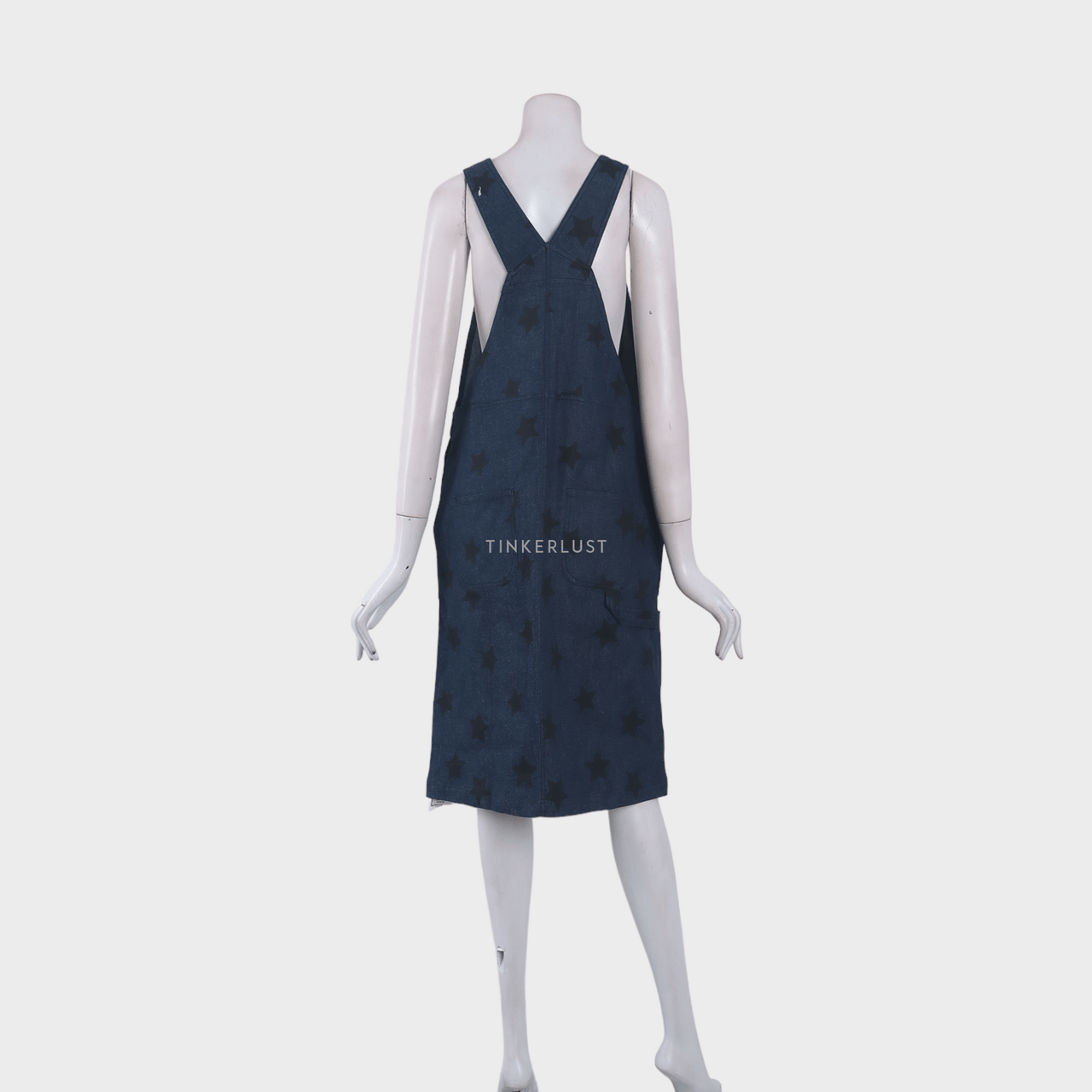 Argyle Oxford Denim Midi Dress