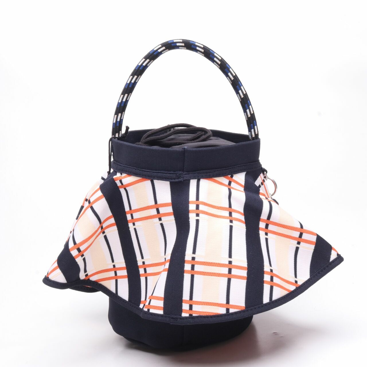 Kipling by Keiko Navy & Mult Plaid Skirt Bag