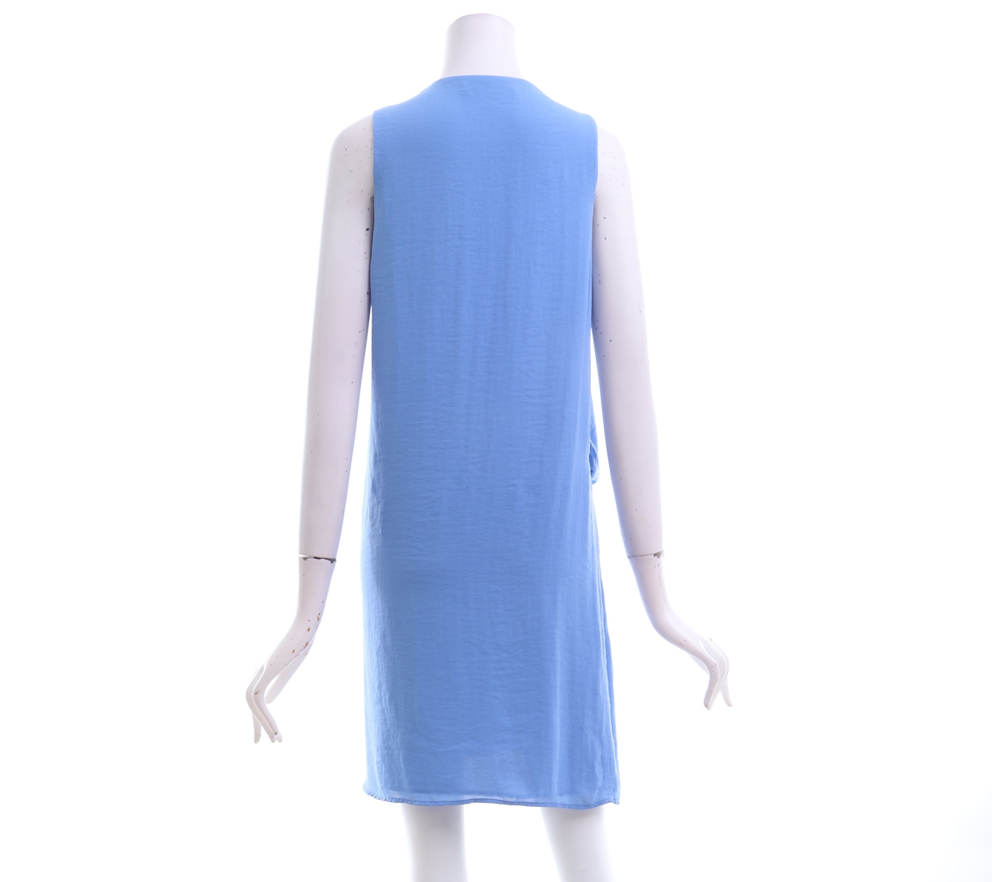 Mango Wrrap Blue Mini Dress