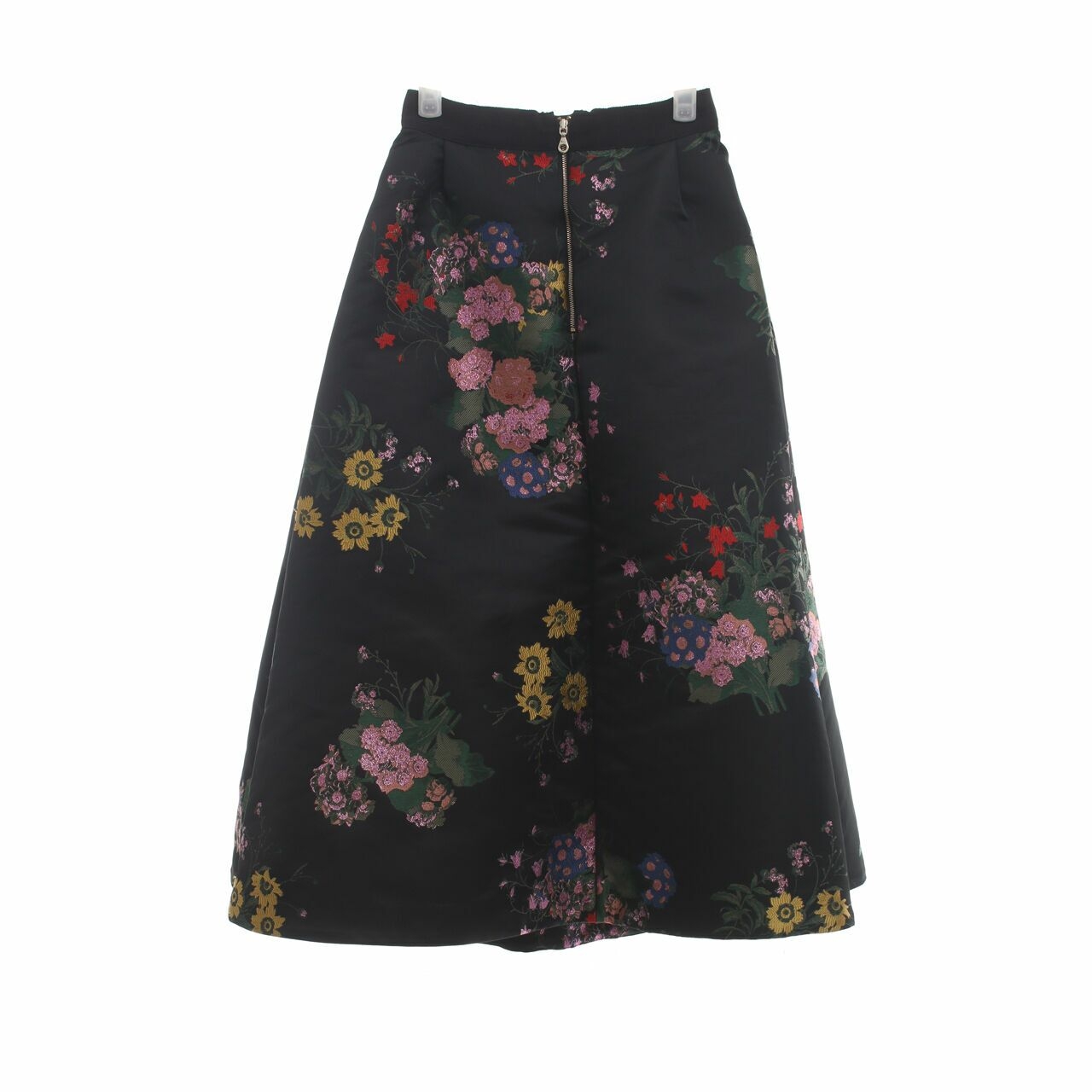 Erdem x H&M Black Embroidery Maxi Skirt