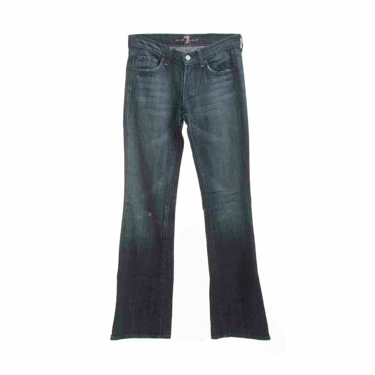 7 For All Mankind Navy Long Pants Jeans
