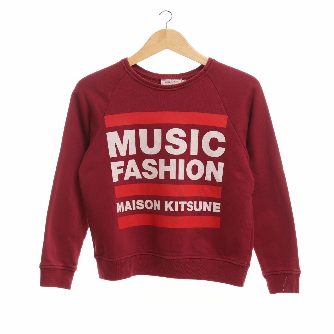 Maison Kitsune Red Sweater