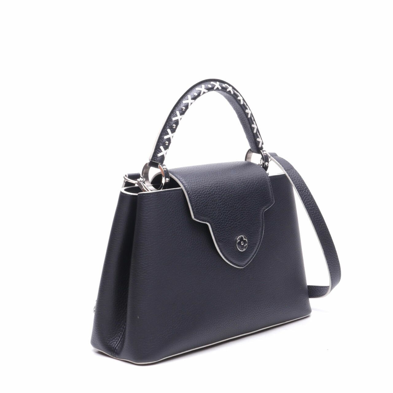 Louis Vuitton Capucines Black Satchel Bag